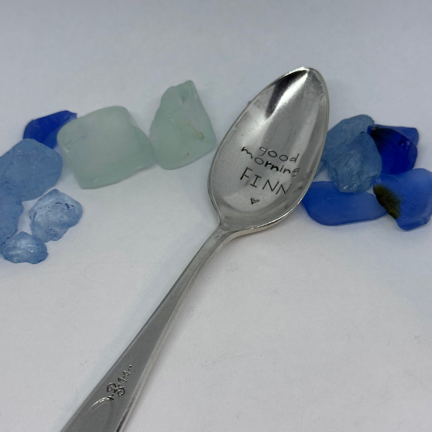 Vintage Silver Plated Hand Stamped Spoon | Novelty
