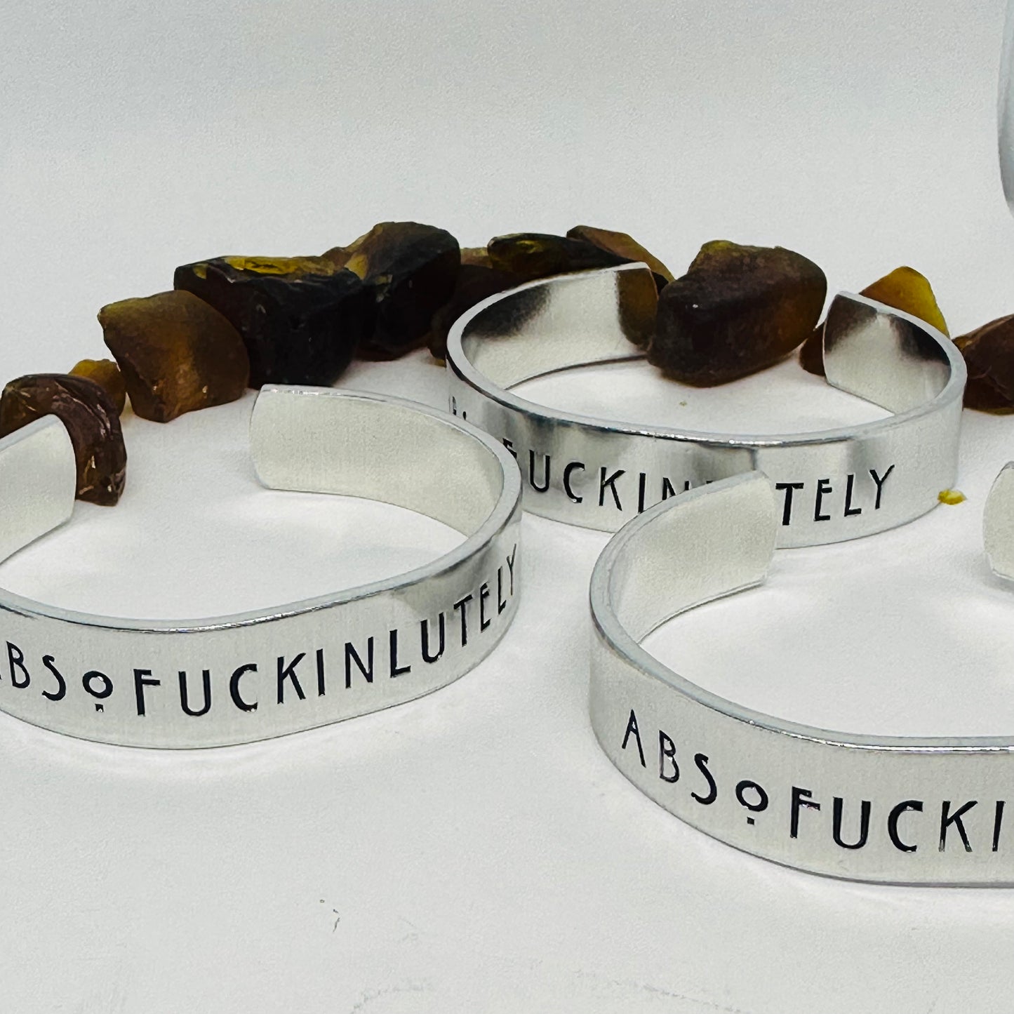 Absofuckinlutely Hand Stamped Cuff Bracelet | Adult Theme