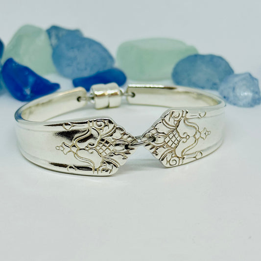 “Her Majesty” 1931 Spoon Bracelet | Vintage Silverware | Up-Cycled Bracelet | Silverware Spoon Bracelet | Antique
