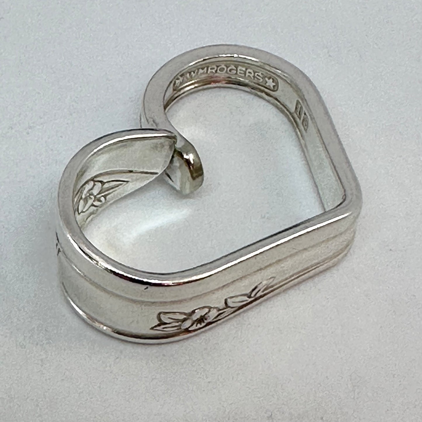 Hearts made from Vintage Silverware | Bent Spoon Fork | Heart-Shaped Pendant Necklace Keychain Key Ring | Silverware Jewelry | Love | Valentine's Day Gift