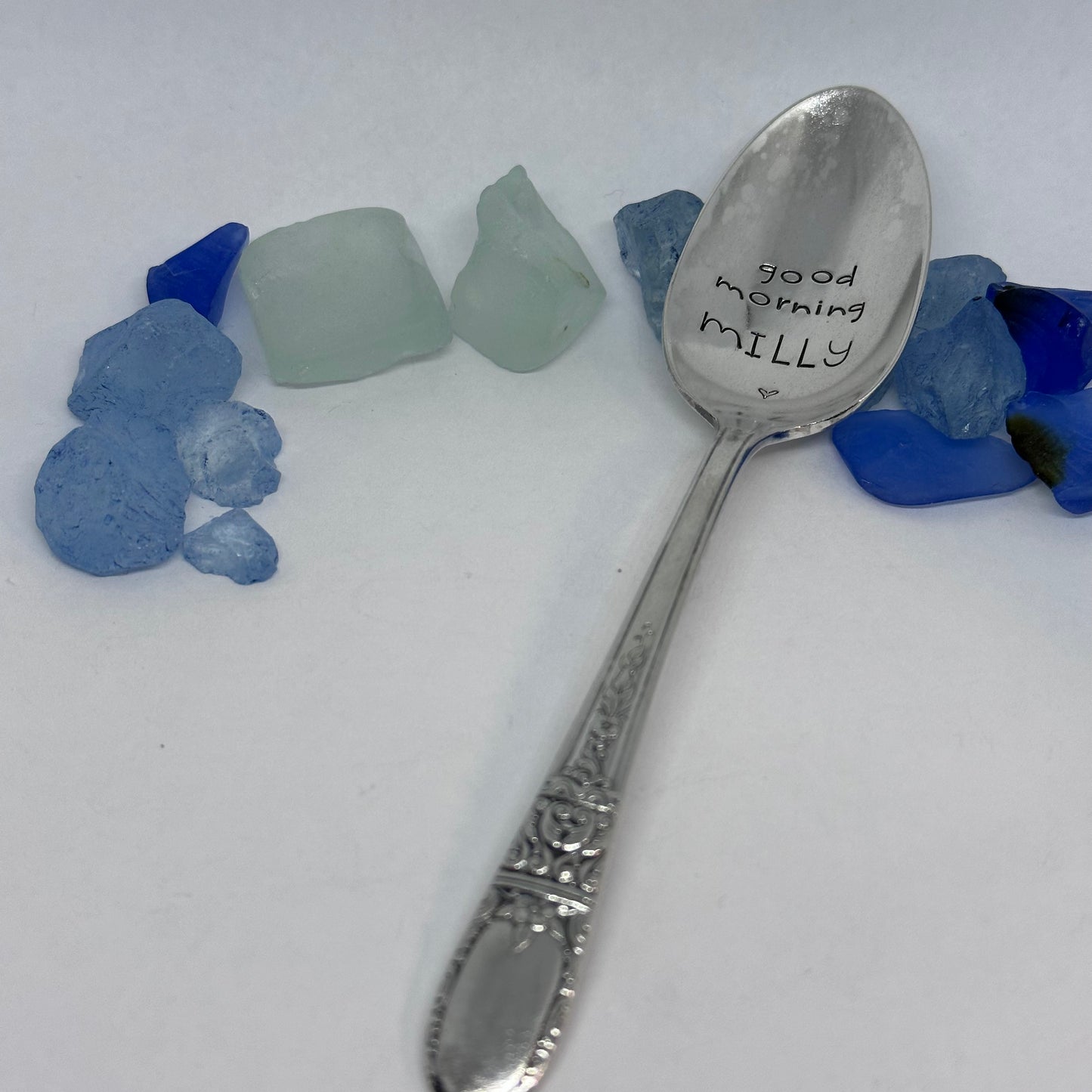 Vintage Silver Plated Hand Stamped Spoon | Novelty
