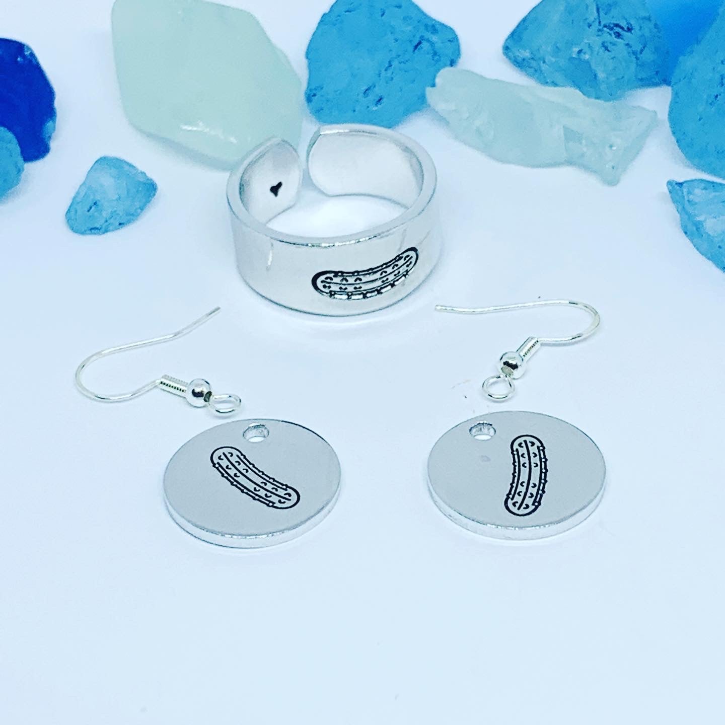PICKLE Hand Stamped Ring | ODAT Ring | Stamped Metal Cuff Ring | Addiction Recovery | Acceptance Jewelry