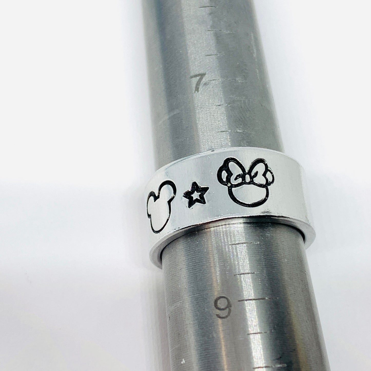Disney-Inspired Mouse Ring | Hand Stamped Unisex Ring | His & Her Mouse Jewelry