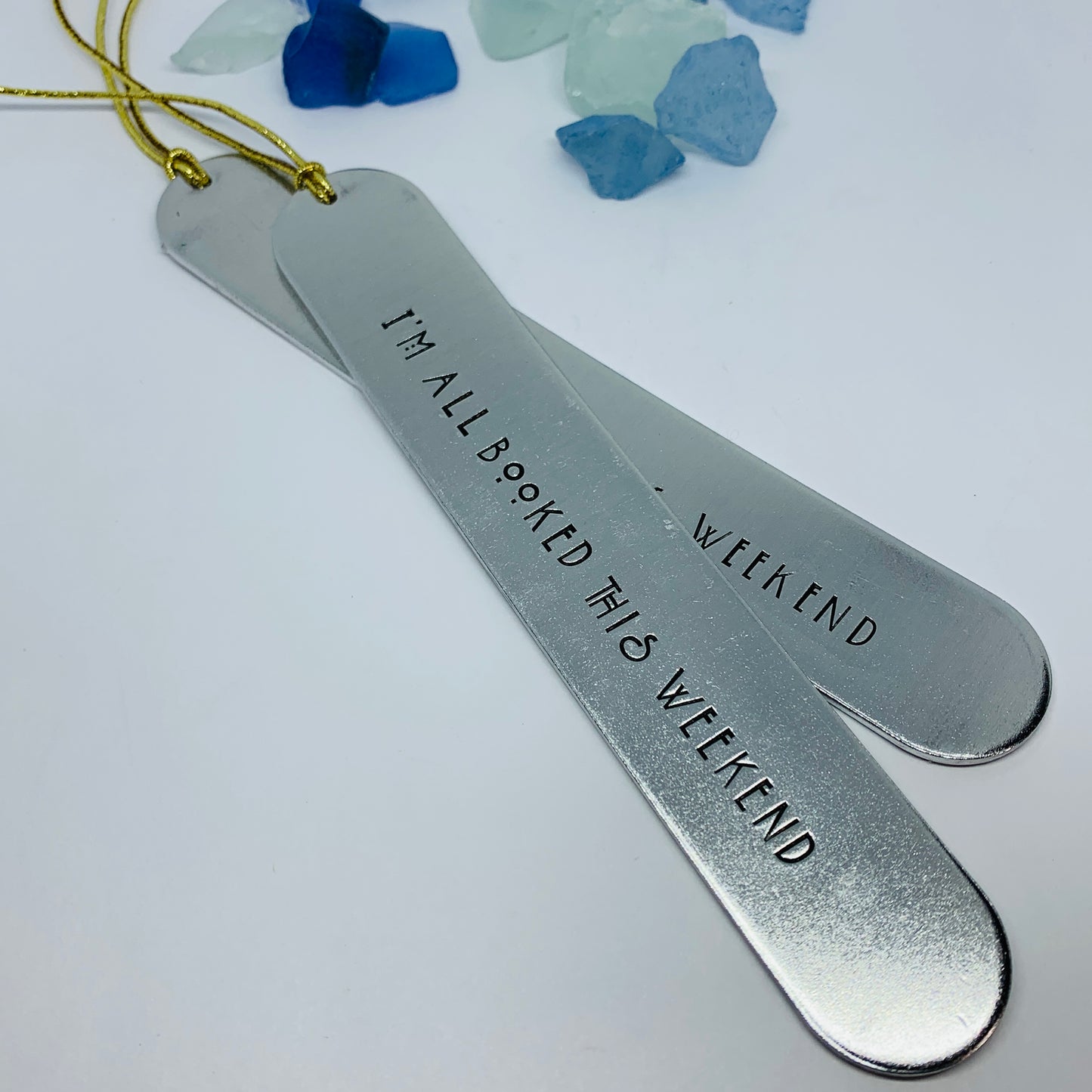 Custom Order for Bill - Hand Stamped Bookmark | I’m all booked this weekend