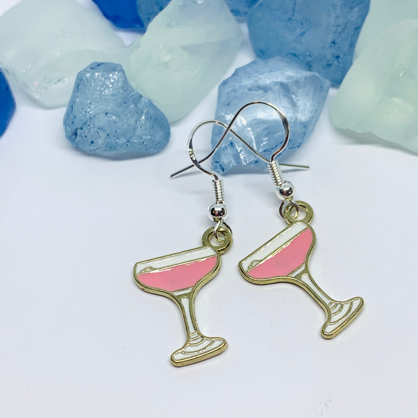 Cosmo Enamel Dangling Earrings | Sex and the City Earrings | Gifts for Her | BFF Earrings | and just like that | NYC | SATC | Margaritas