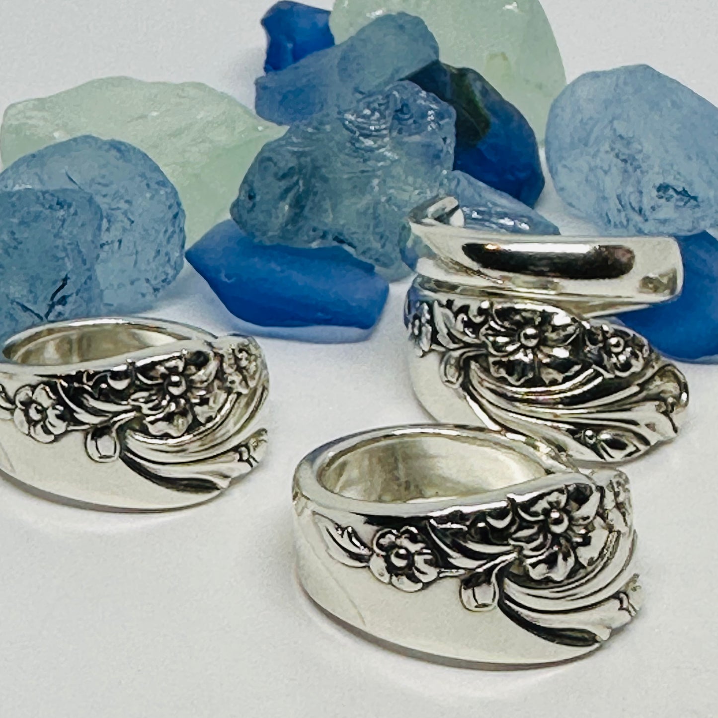 “Evening Star” 1950 Vintage Spoon Ring | Silverware | Upcycled | Antique