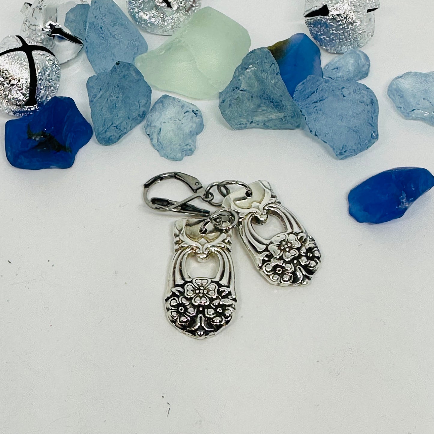 “Eternally Yours” 1941 Vintage Silverware Spoon Earrings | Up-Cycled Jewelry | Antique