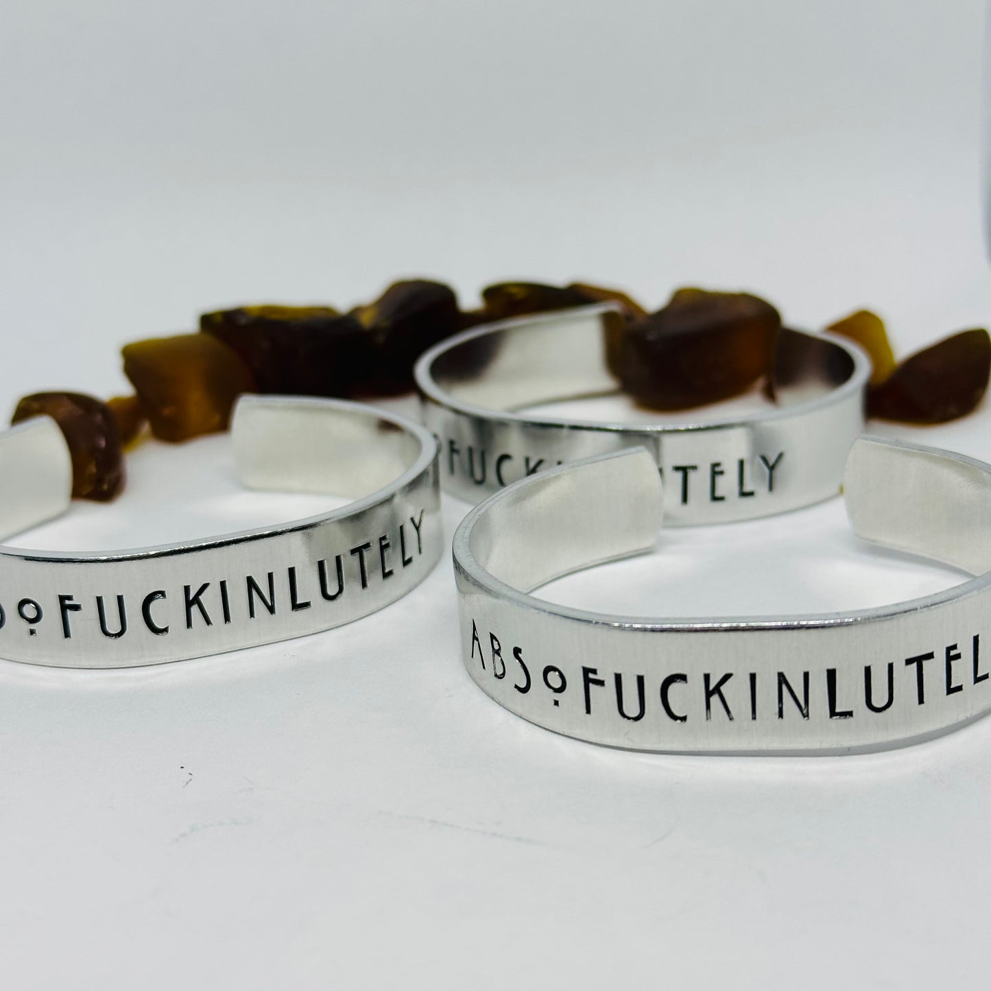 Absofuckinlutely Hand Stamped Cuff Bracelet | Adult Theme