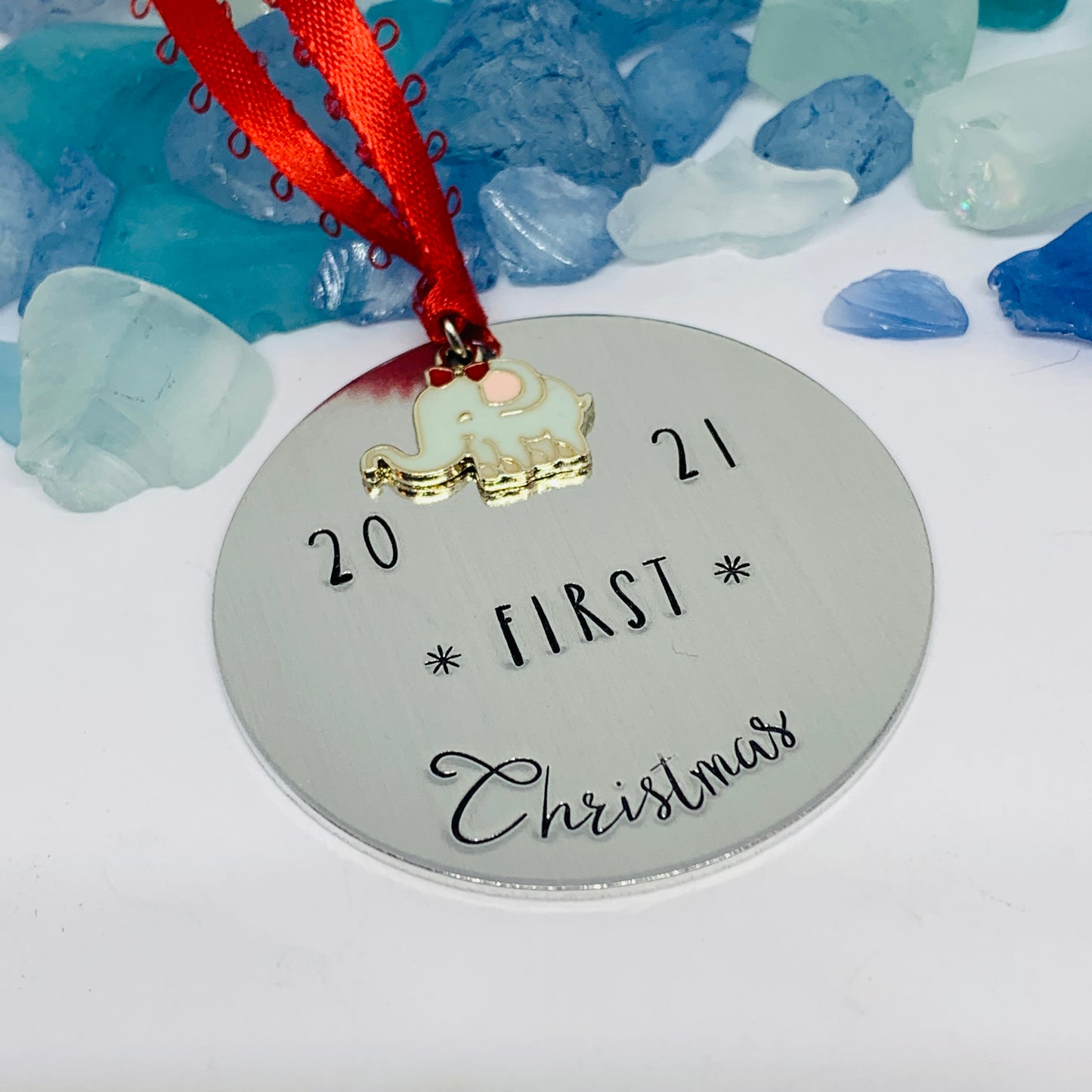First Christmas 2024* Hand Stamped Ornament | Baby’s First Ornament | Christmas Ornament | Hand Crafted Ornament | Holiday Tree Decoration