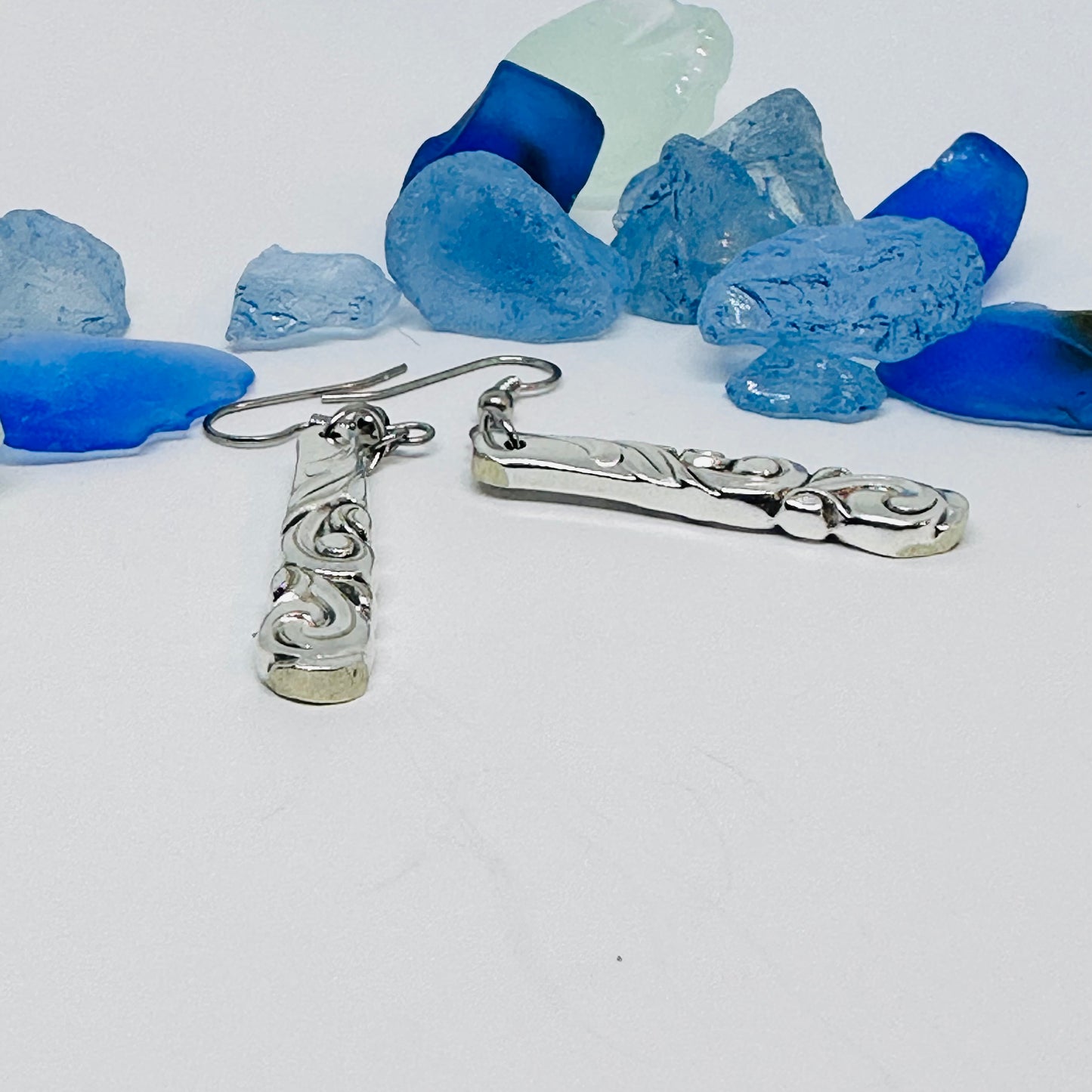 “South Seas” 1955 Vintage Earrings | Vintage Silverware | Oneida | Up-Cycled | Antique