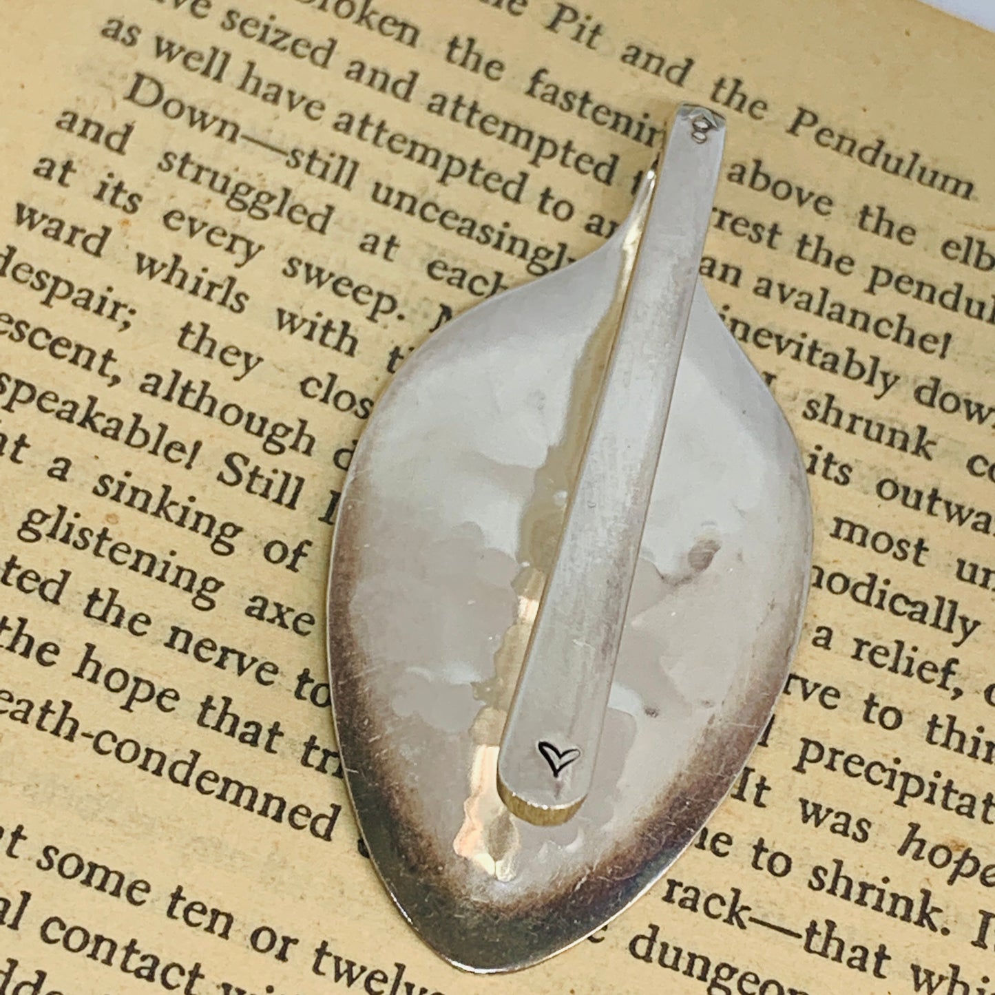 Vintage Spoon Hand Stamped Bookmark - Various Pattern & Sayings