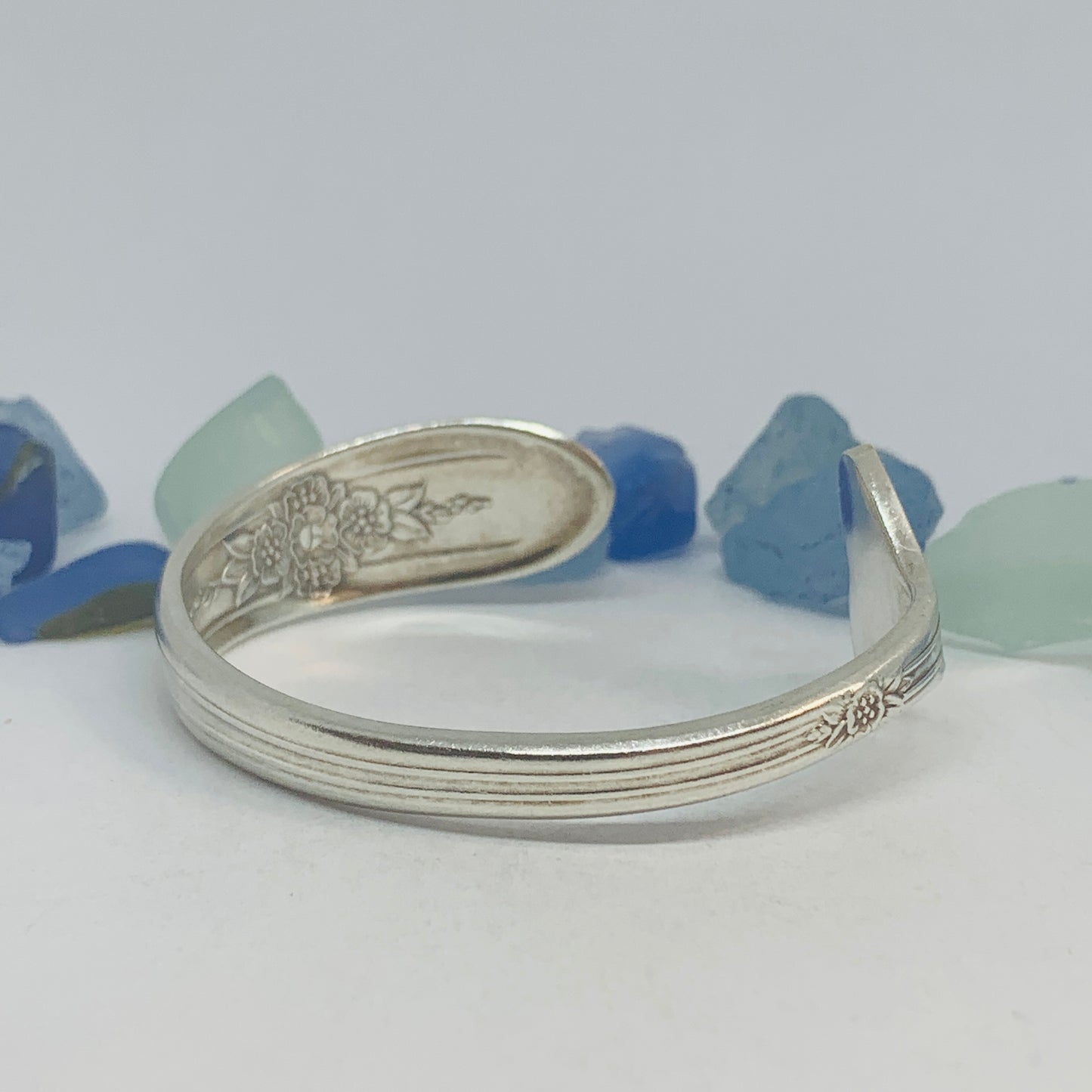 “Triumph” Silverplate 1941 Bracelet Mermaid Tail Heart Whale Tail | Vintage | Int’l Silver | Up-Cycled | Spoon Fork | Antique