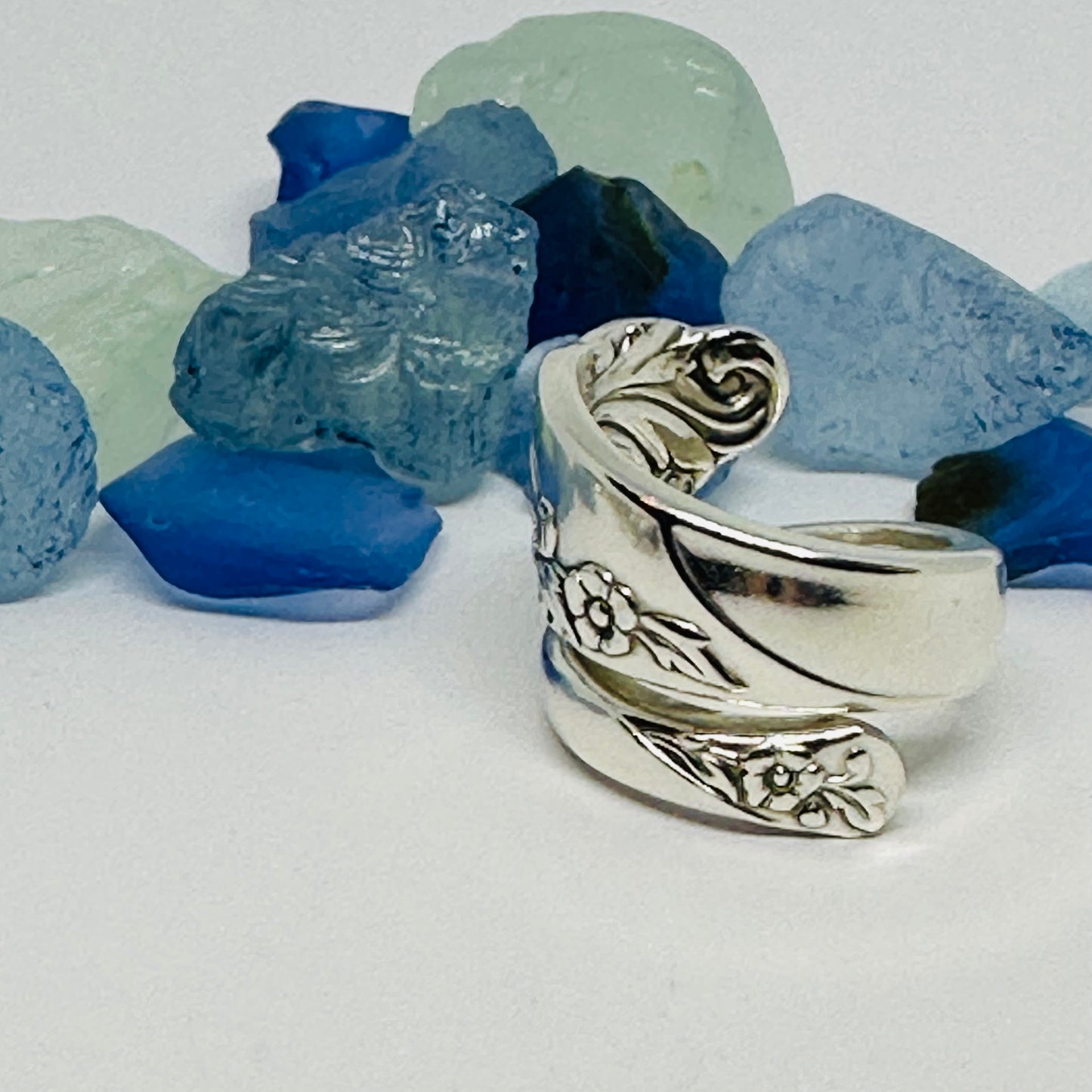 “Evening Star” 1950 Vintage Spoon Ring | Silverware | Upcycled | Antique