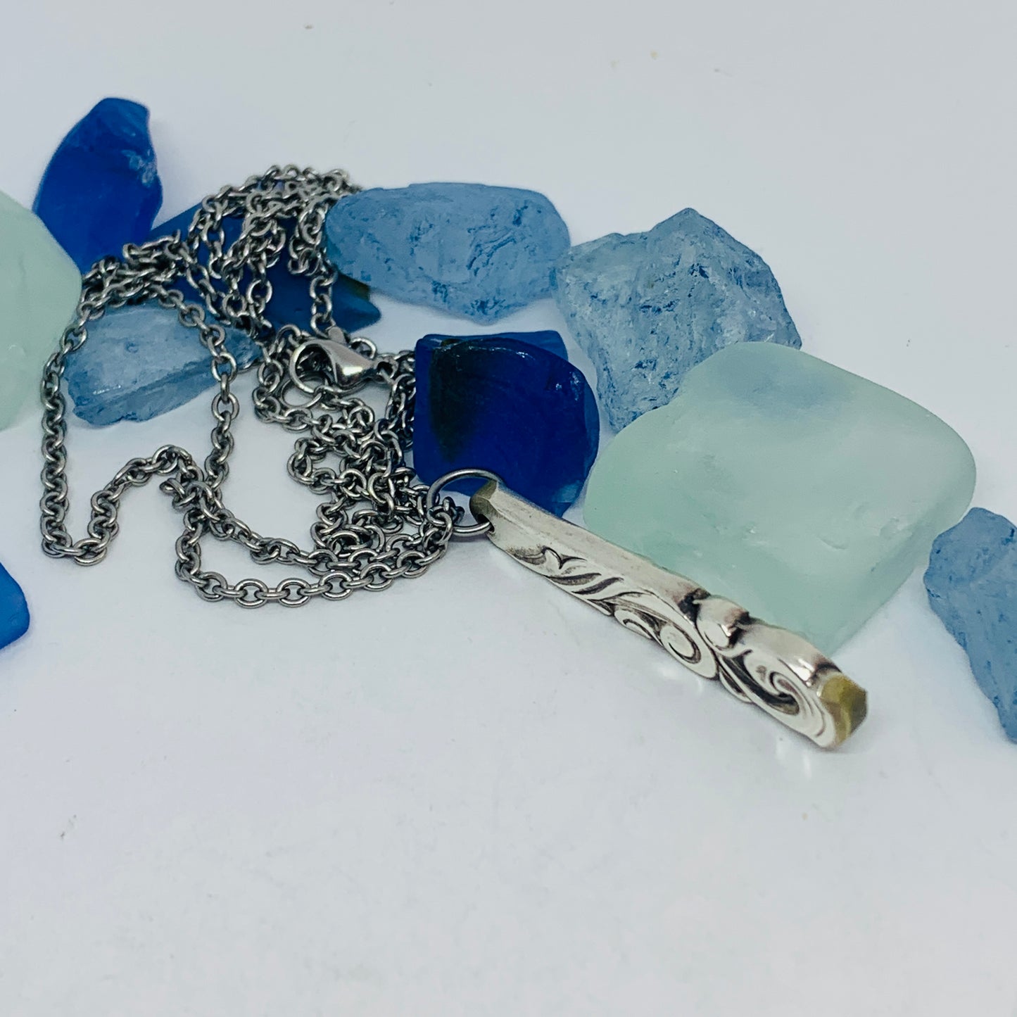 “South Seas” 1955 Spoon Necklace | Vintage Silverware | Oneida | Up-Cycled Jewelry | Silverware Spoon Necklace | Antique Spoon Pendant