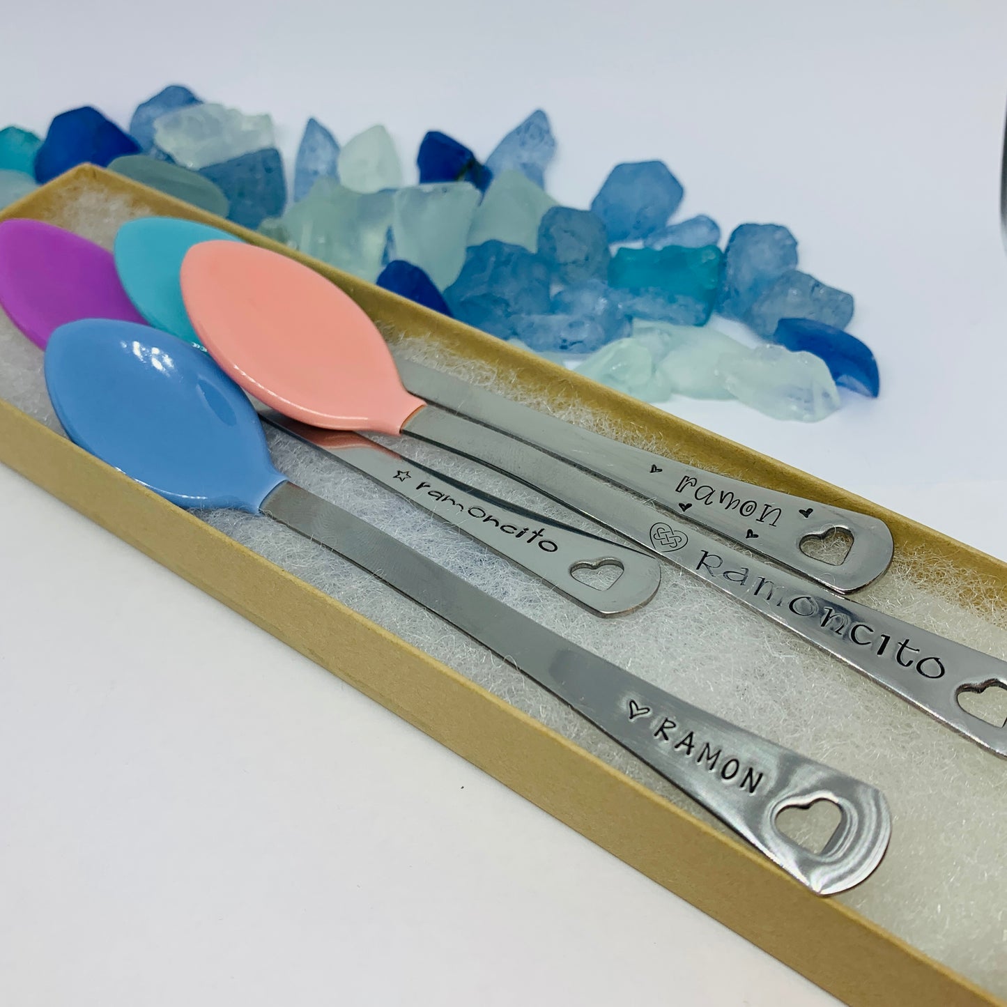 Personalized Munchkin Baby Spoon | White Hot Safety Spoons | Baby’s First Spoon with Name | Toddler Utensils