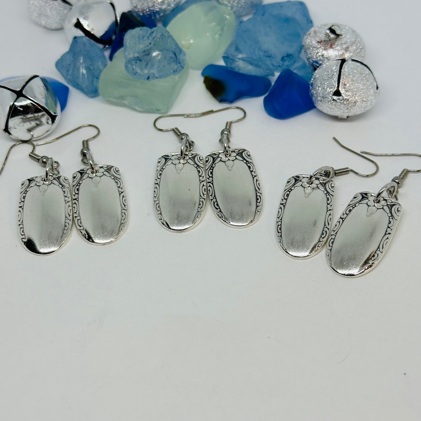 Sweetheart II/Hollywood II 1946-1948 Spoon Earrings | Vintage Silverware | Wallace | UpCycled | Silverware | Antique | Variation II