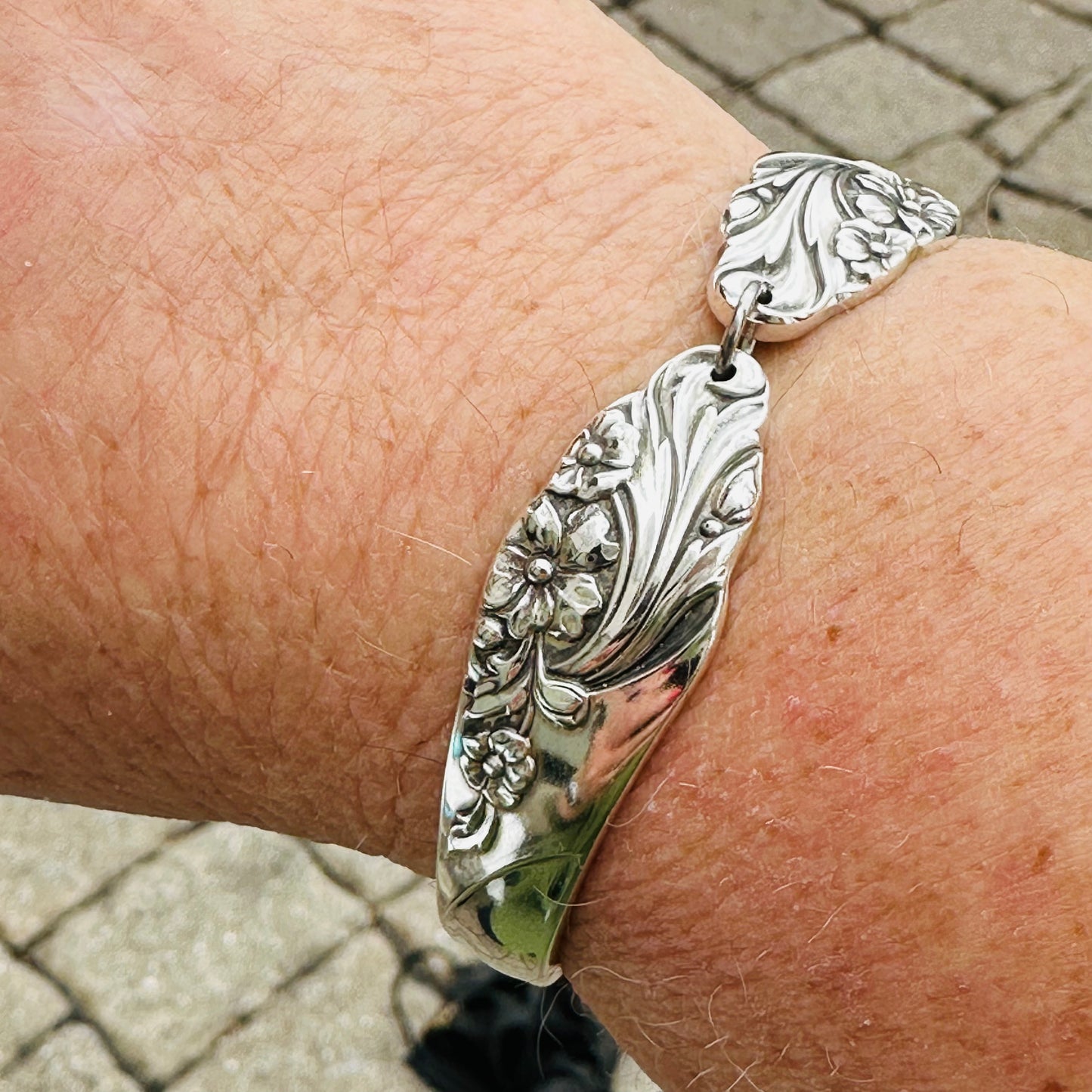 “Evening Star” 1950 Spoon Bracelet | Vintage Silverware | Holmes and Edwards | Up-Cycled Bracelet | Silverware Spoon Bracelet | Antique Spoon Bracelet