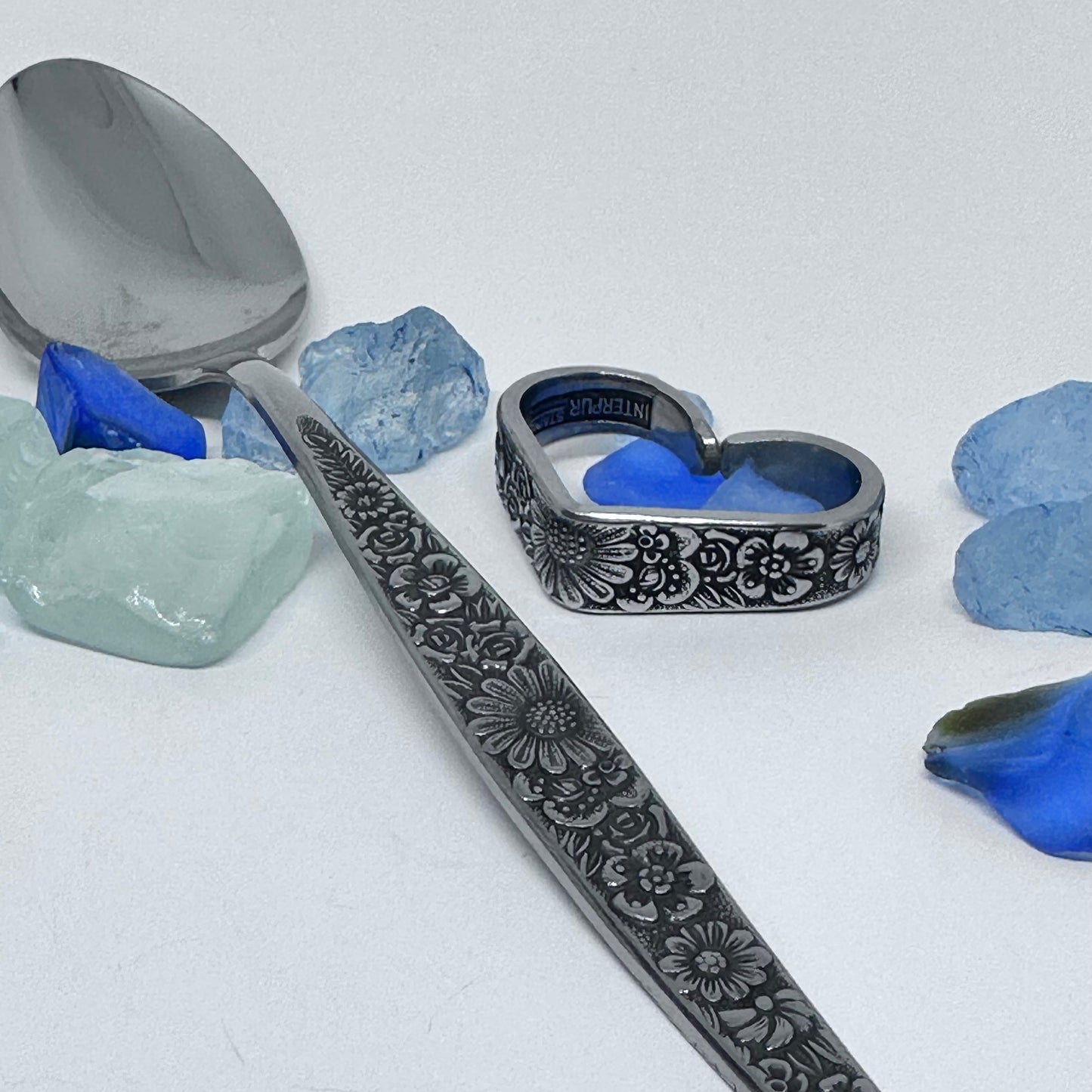 Stainless Steel Spoon Heart Pendant | Bent Spoon | Heart-Shaped Necklace | Silverware Jewelry | Love | Valentine's Day Gift | Floating Hearts