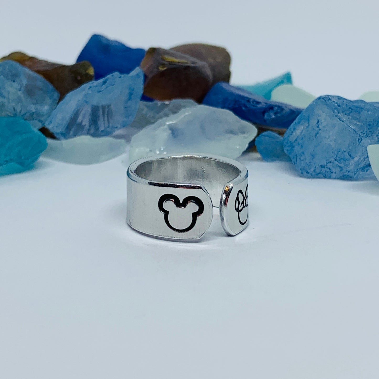 Disney-Inspired Mouse Ring | Hand Stamped Unisex Ring | His & Her Mouse Jewelry