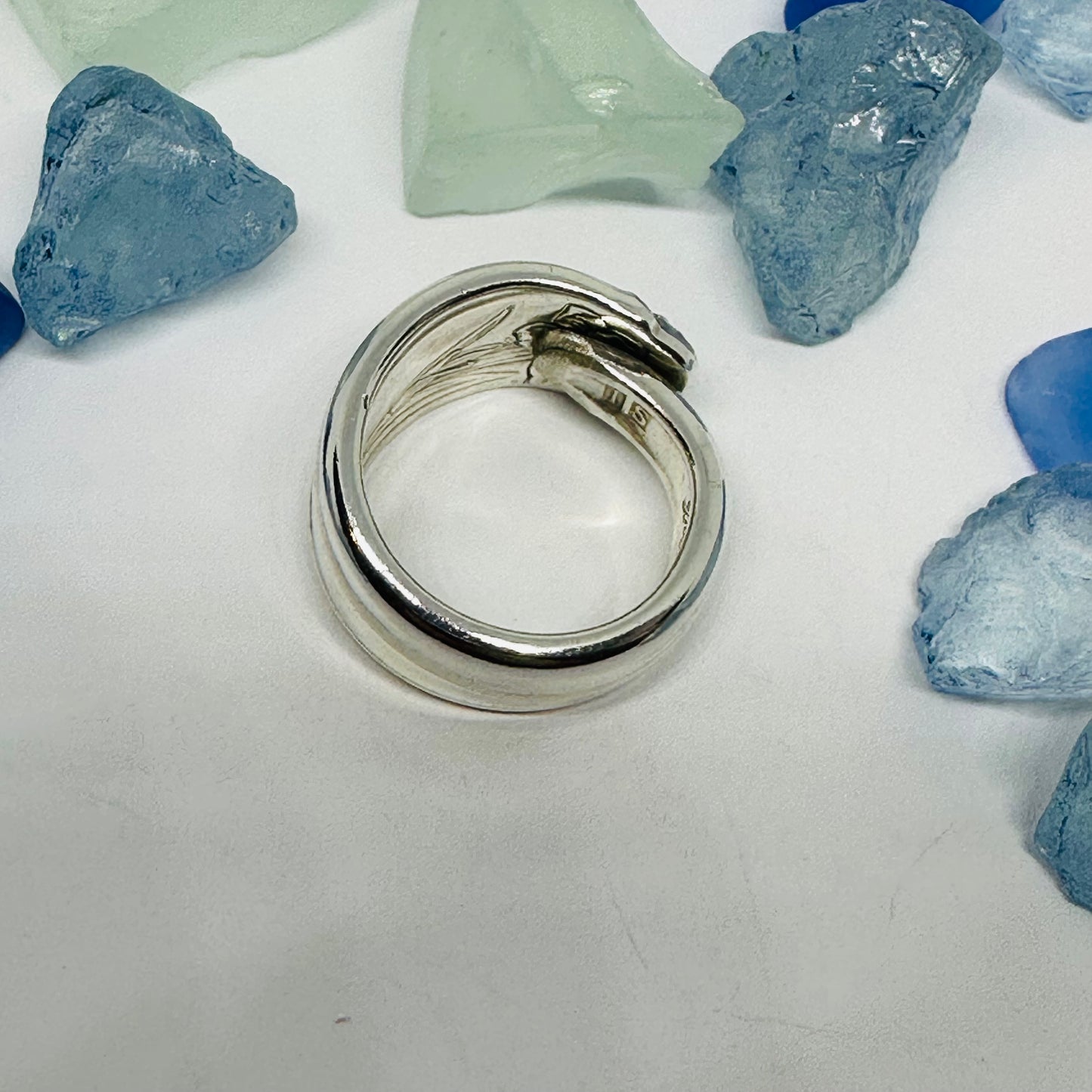 “Daffodil” 1950 Vintage Spoon Ring | Silverware | Upcycled | Antique March Birth Flower