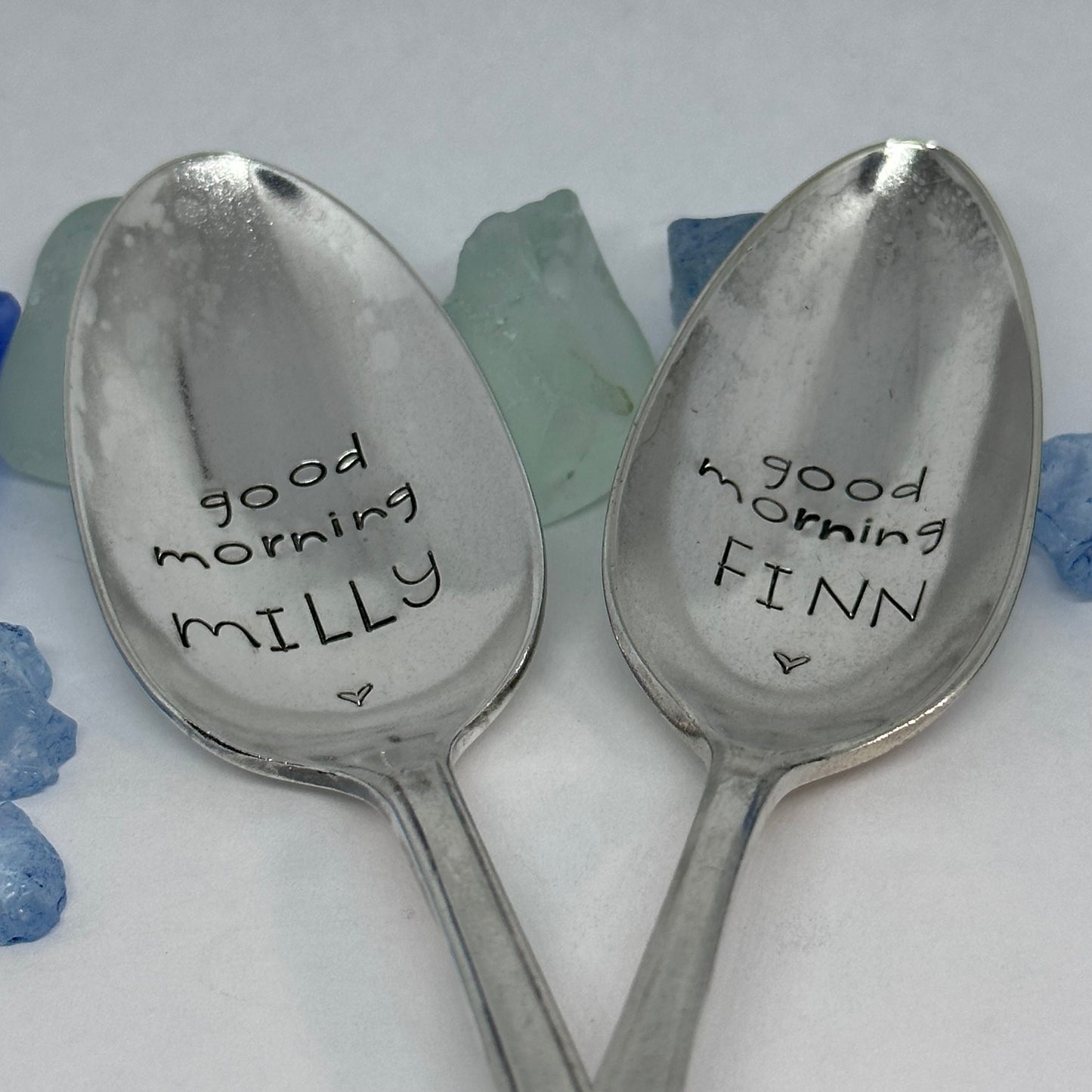 Vintage Silver Plated Hand Stamped Spoon | Novelty