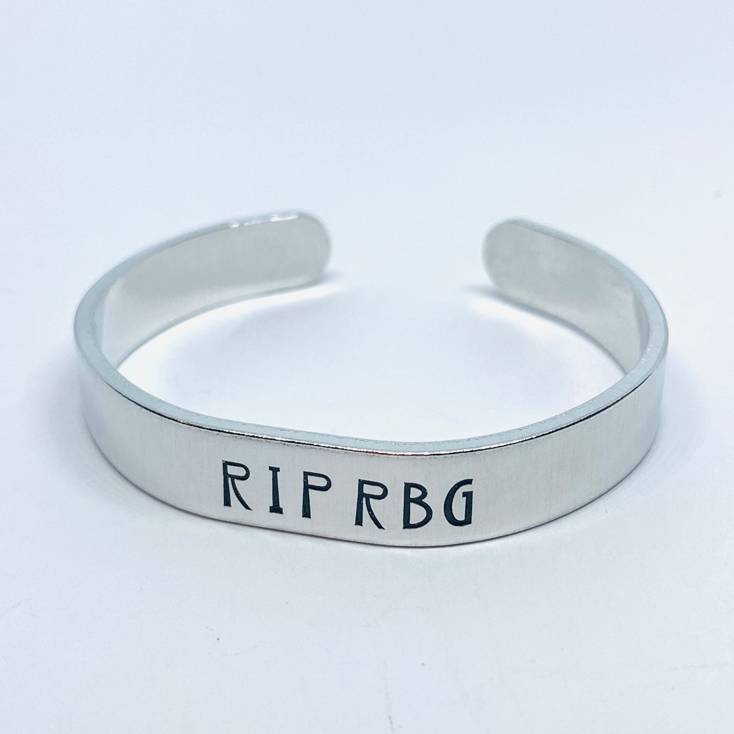 RIP RBG - Hand Stamped Cuff Bracelet