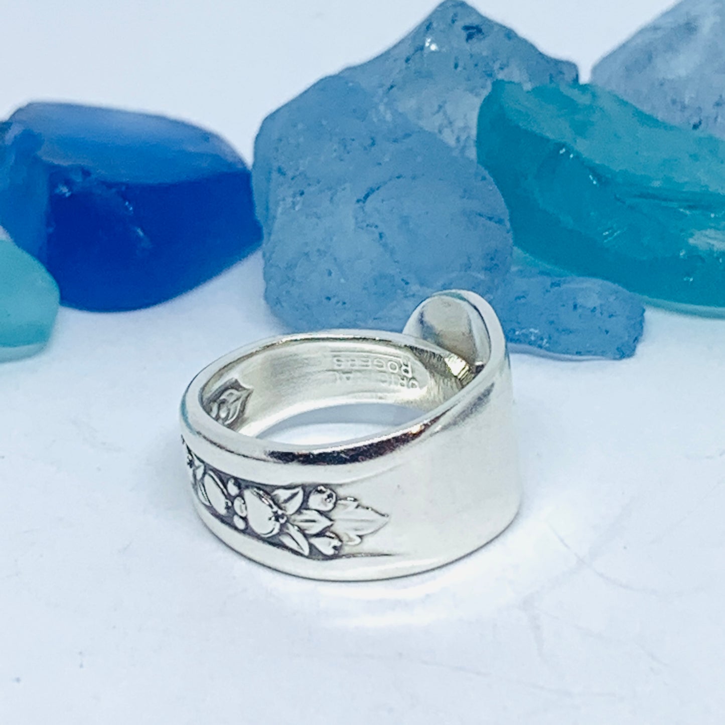 Spoon Ring | Vintage Silverware | “ Priscilla” 1941 Rogers | Upcycled Ring | Silverware Spoon Ring | Antique Spoon Ring