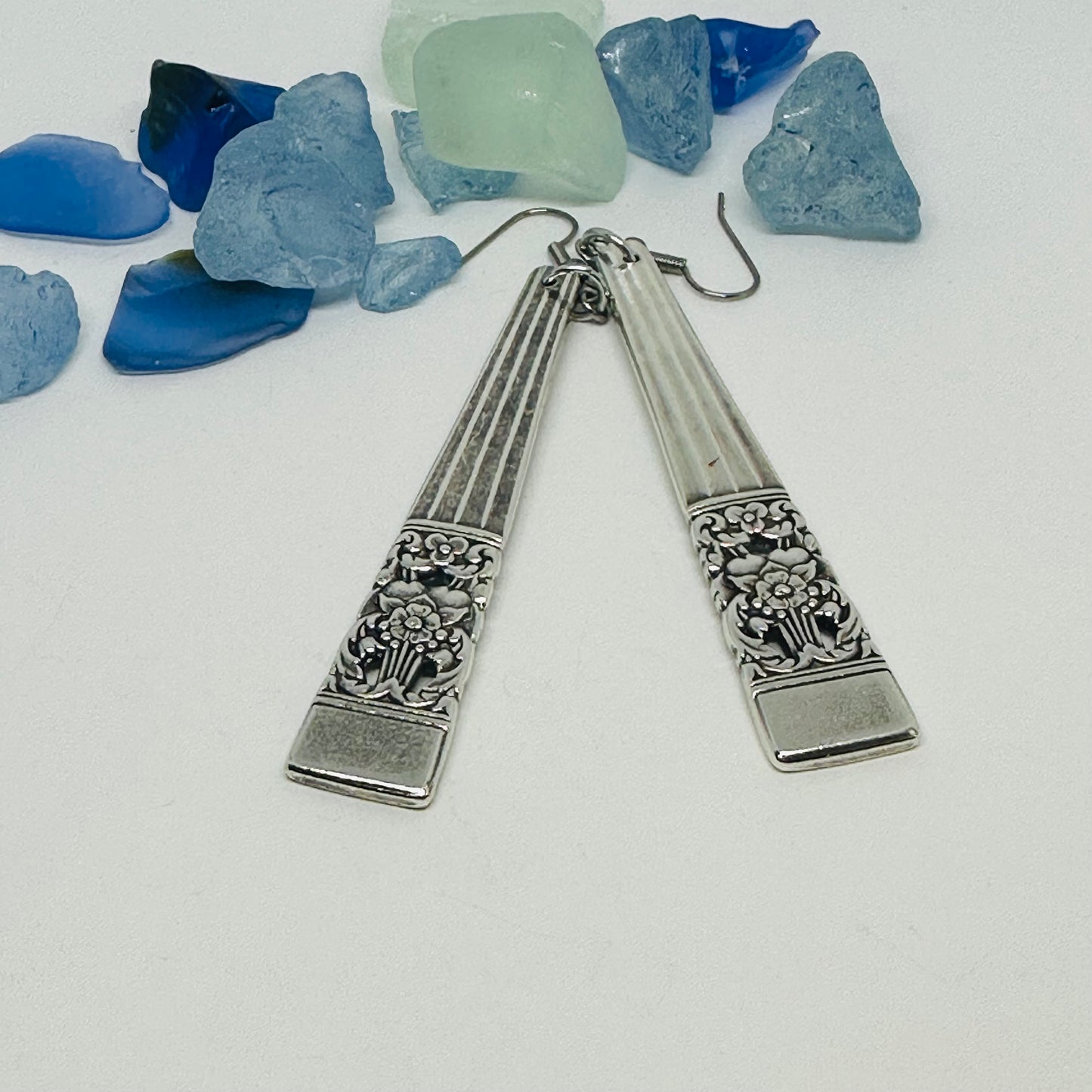 “Coronation” 1936 Vintage Silverware Spoon Earrings | Repurposed Jewelry | Earrings