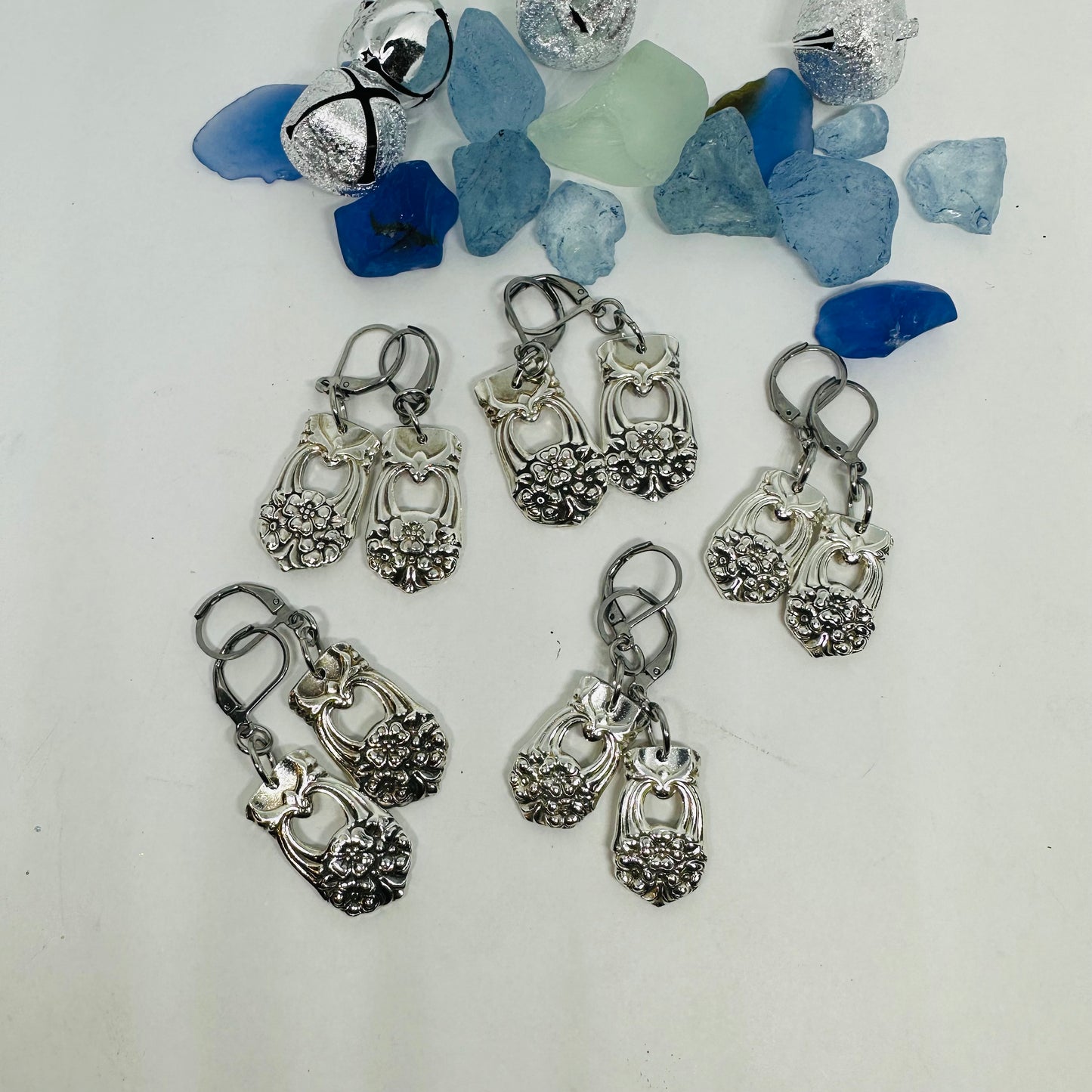 “Eternally Yours” 1941 Vintage Silverware Spoon Earrings | Up-Cycled Jewelry | Antique