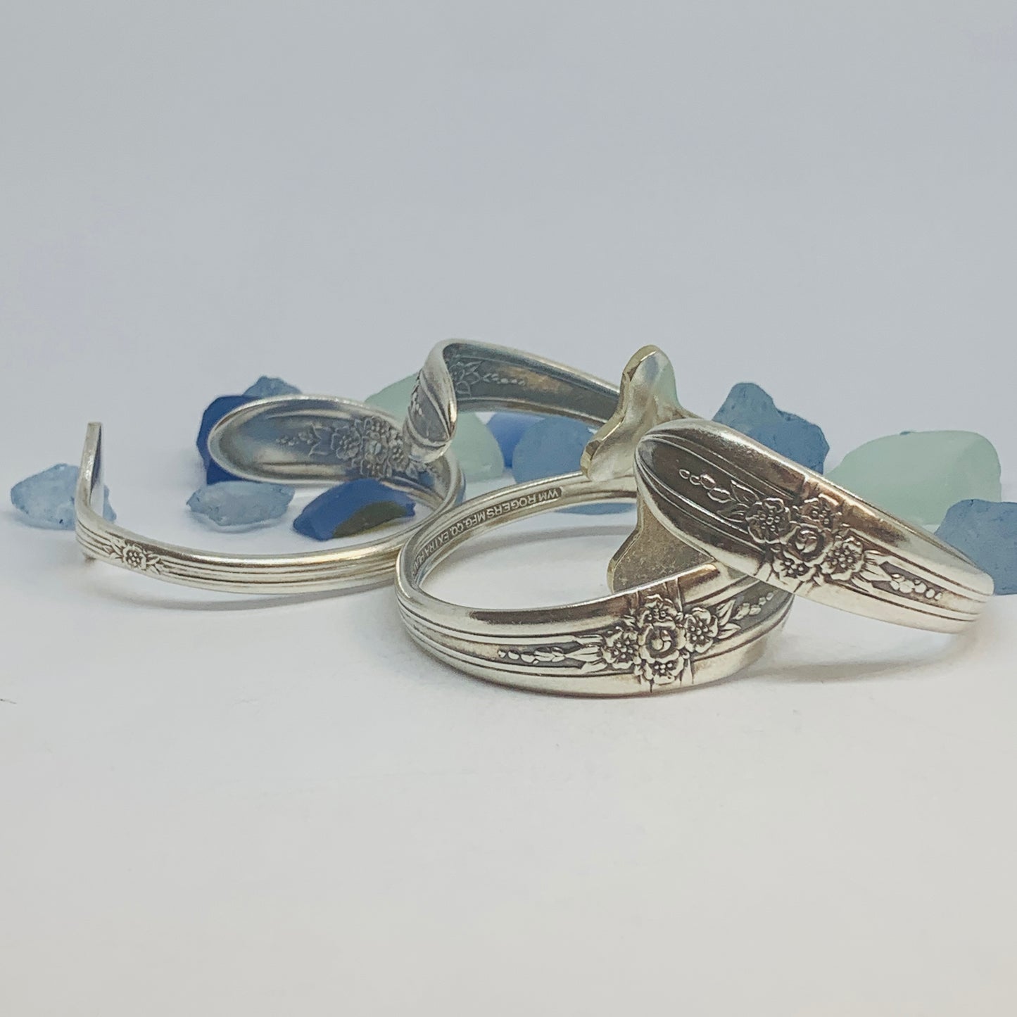 “Triumph” Silverplate 1941 Bracelet Mermaid Tail Heart Whale Tail | Vintage | Int’l Silver | Up-Cycled | Spoon Fork | Antique