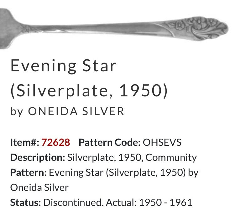 “Evening Star” 1950 Vintage Spoon Ring | Silverware | Upcycled | Antique