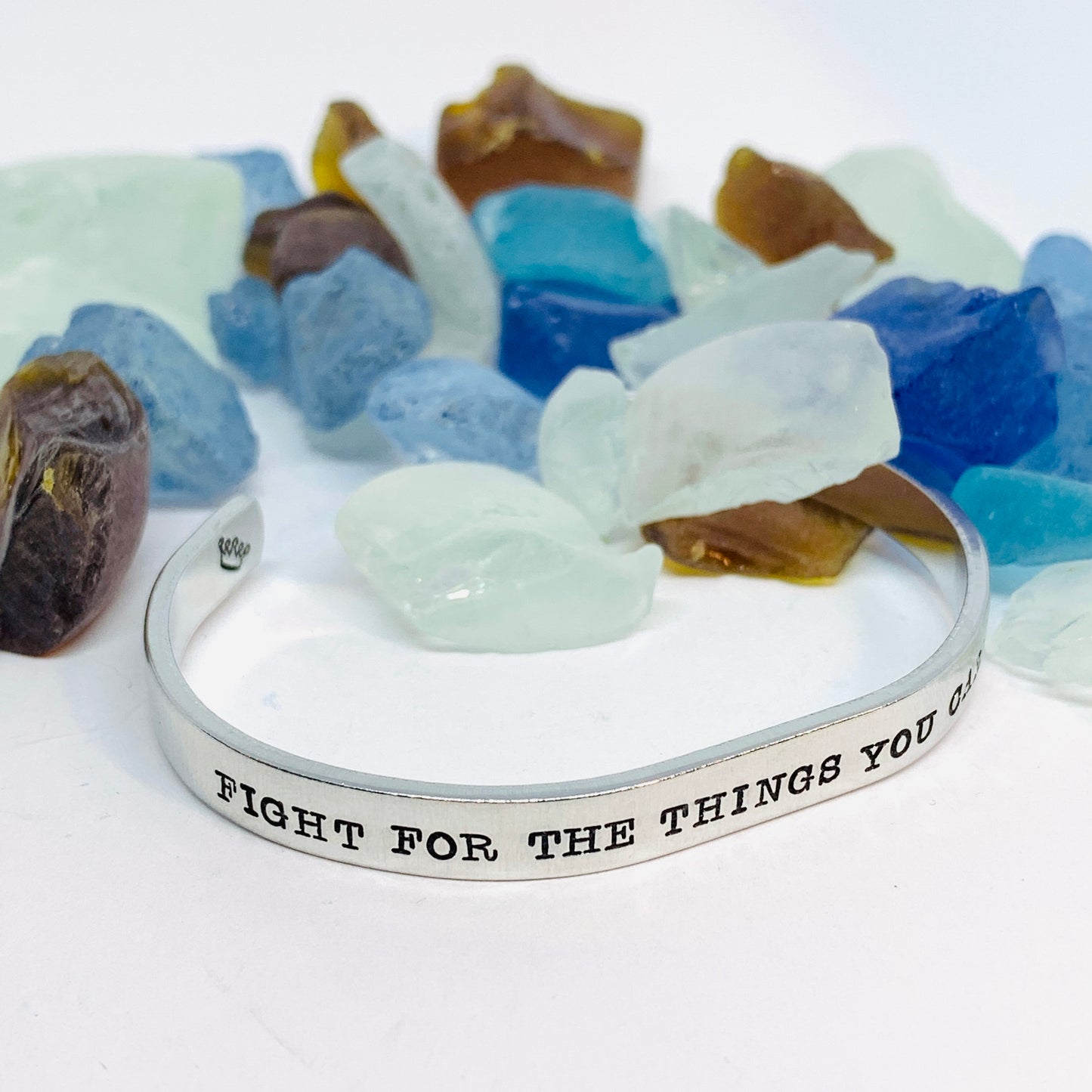 Fight for the things you care about RBG Hand Stamped Metal Cuff Bracelet | Feminist Jewelry | Resistance Jewelry | Ruth Bader Ginsburg Quote