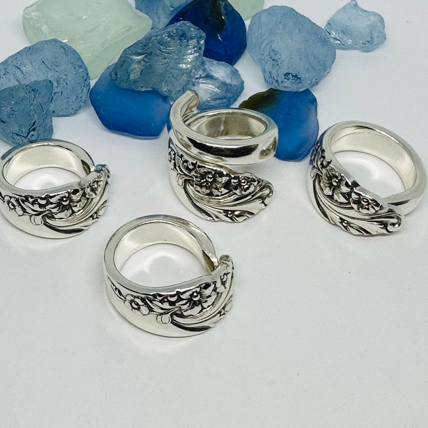 “Evening Star” 1950 Vintage Spoon Ring | Silverware | Upcycled | Antique