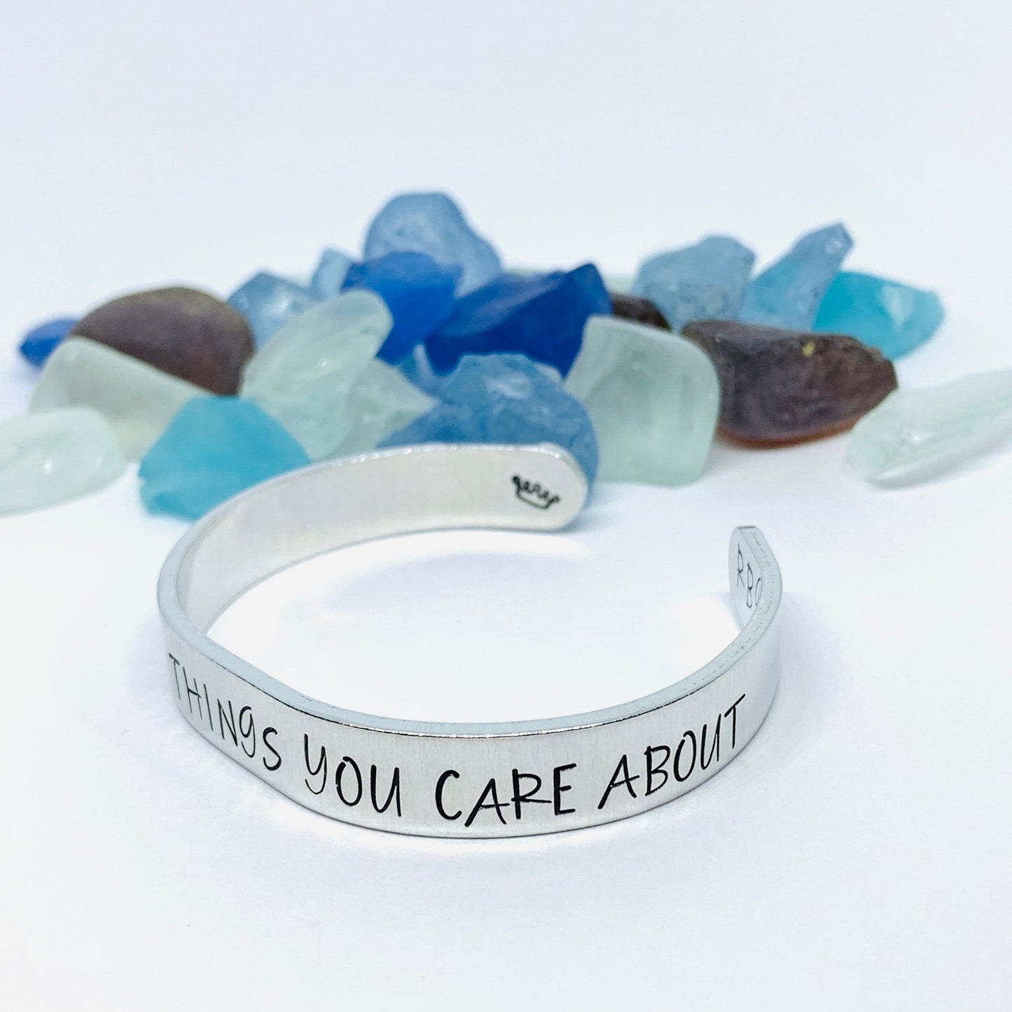 Fight for the things you care about RBG Hand Stamped Metal Cuff Bracelet | Feminist Jewelry | Resistance Jewelry | Ruth Bader Ginsburg Quote