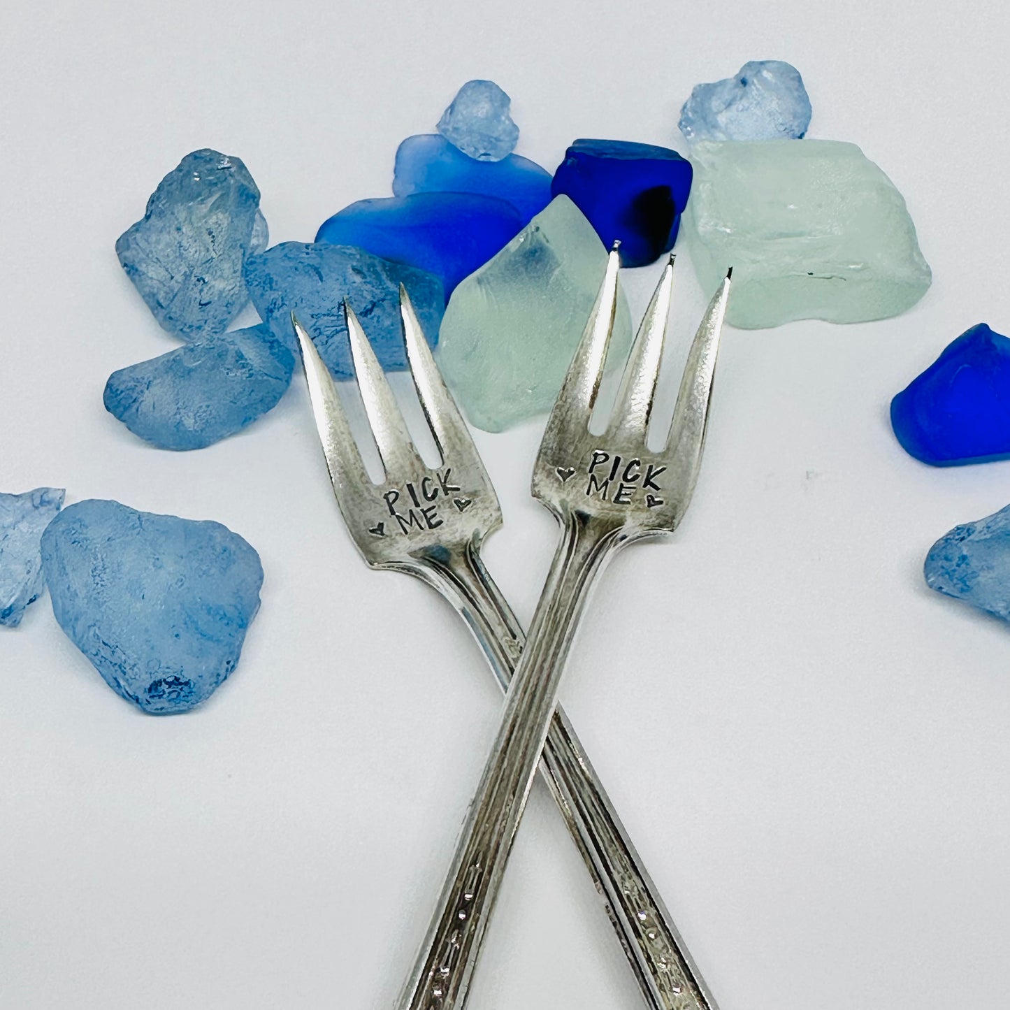 Olive Pickle Vintage Hand Stamped Silverware Fork | Olive You | Pick Me | I Pick You | Antique