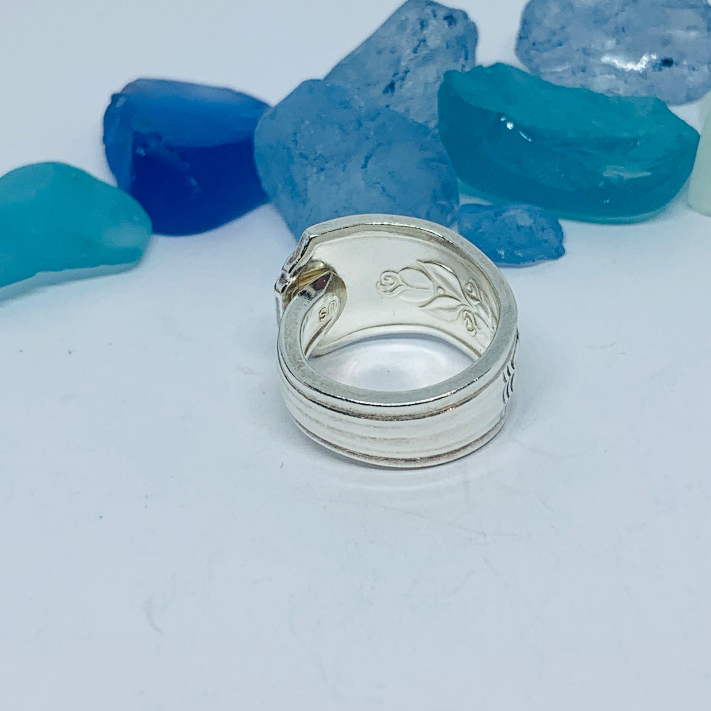 Spoon Ring | Vintage Silverware | “Rosalie” 1938 Wm. A. Rogers | Upcycled Ring | Silverware Spoon Ring | Antique Spoon Ring
