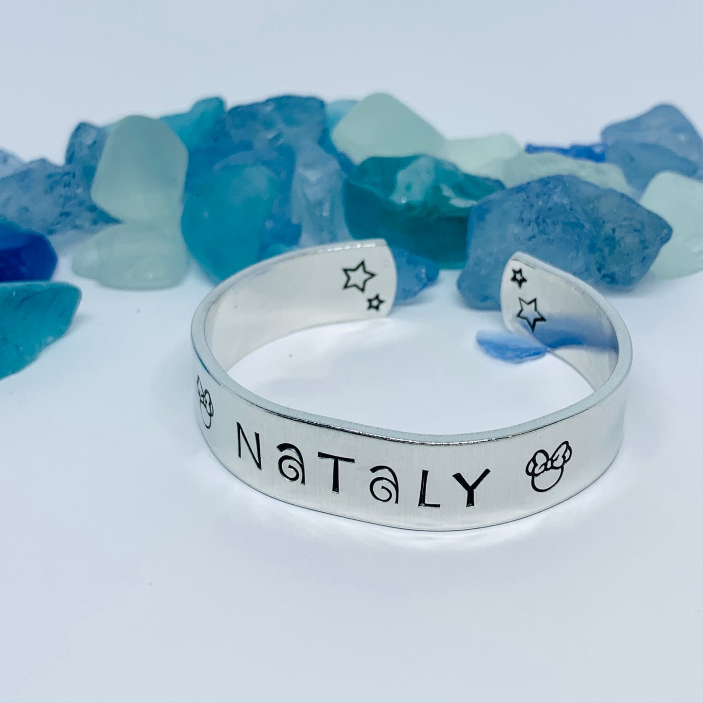 Disney-Inspired Mouse Cuff Bracelet | Hand Stamped Unisex Bracelet | His & Her Mouse Jewelry | Personalize Me