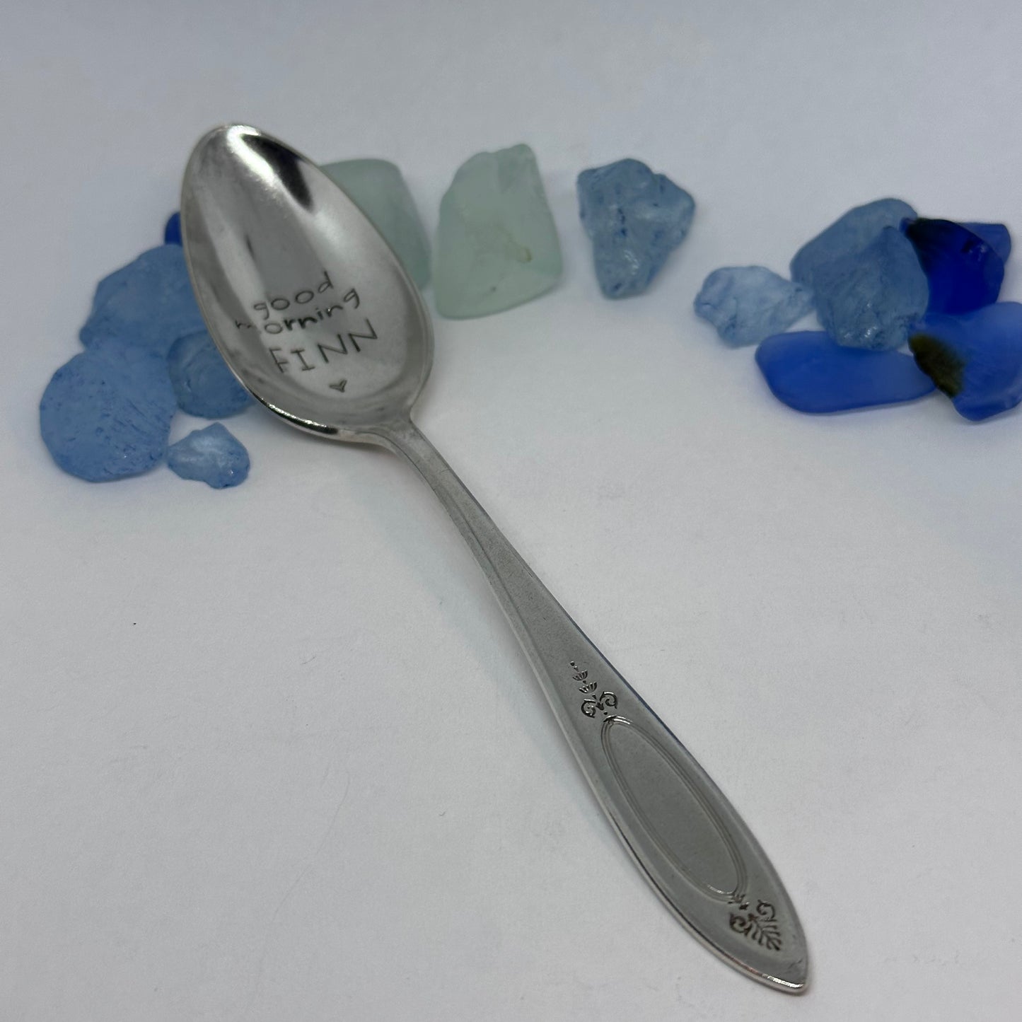 Vintage Silver Plated Hand Stamped Spoon | Novelty