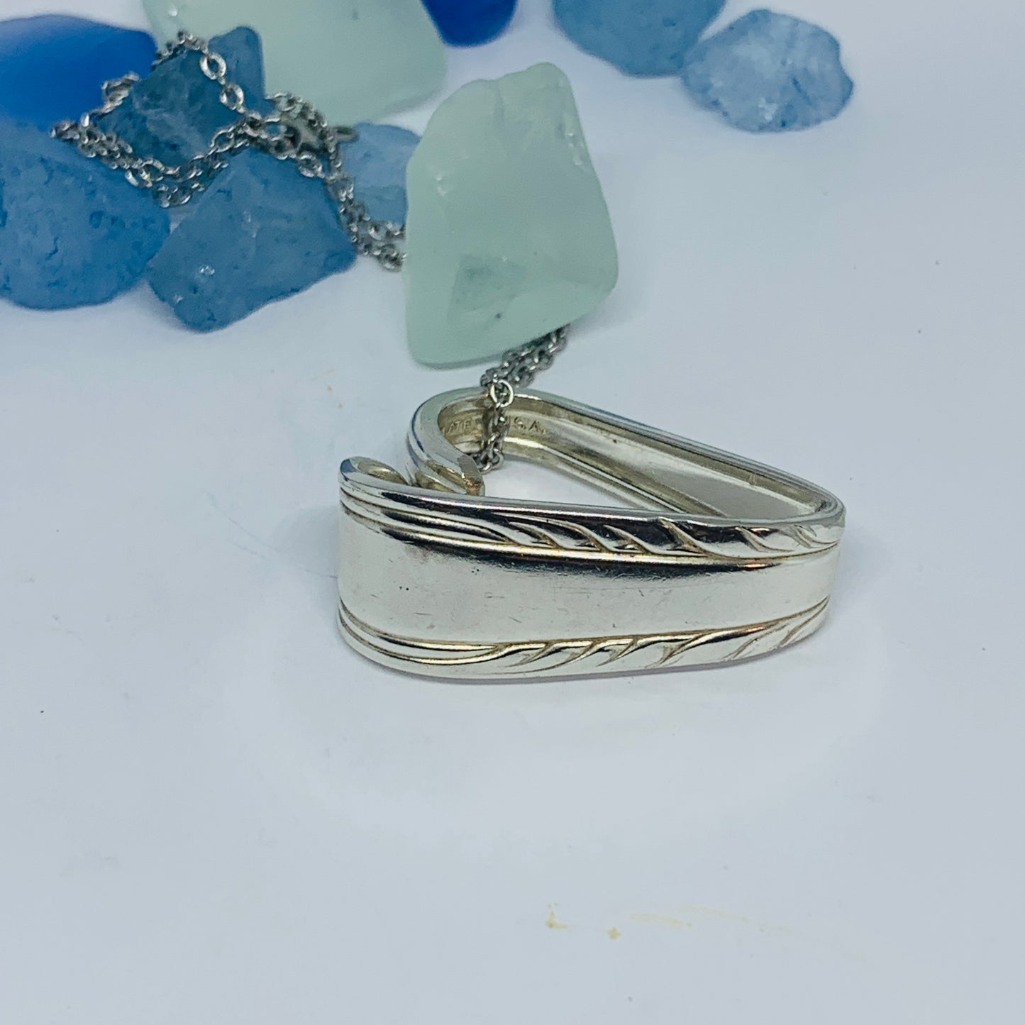 Hearts made from Vintage Silverware | Bent Spoon Fork | Heart-Shaped Pendant Necklace Keychain Key Ring | Silverware Jewelry | Love | Valentine's Day Gift