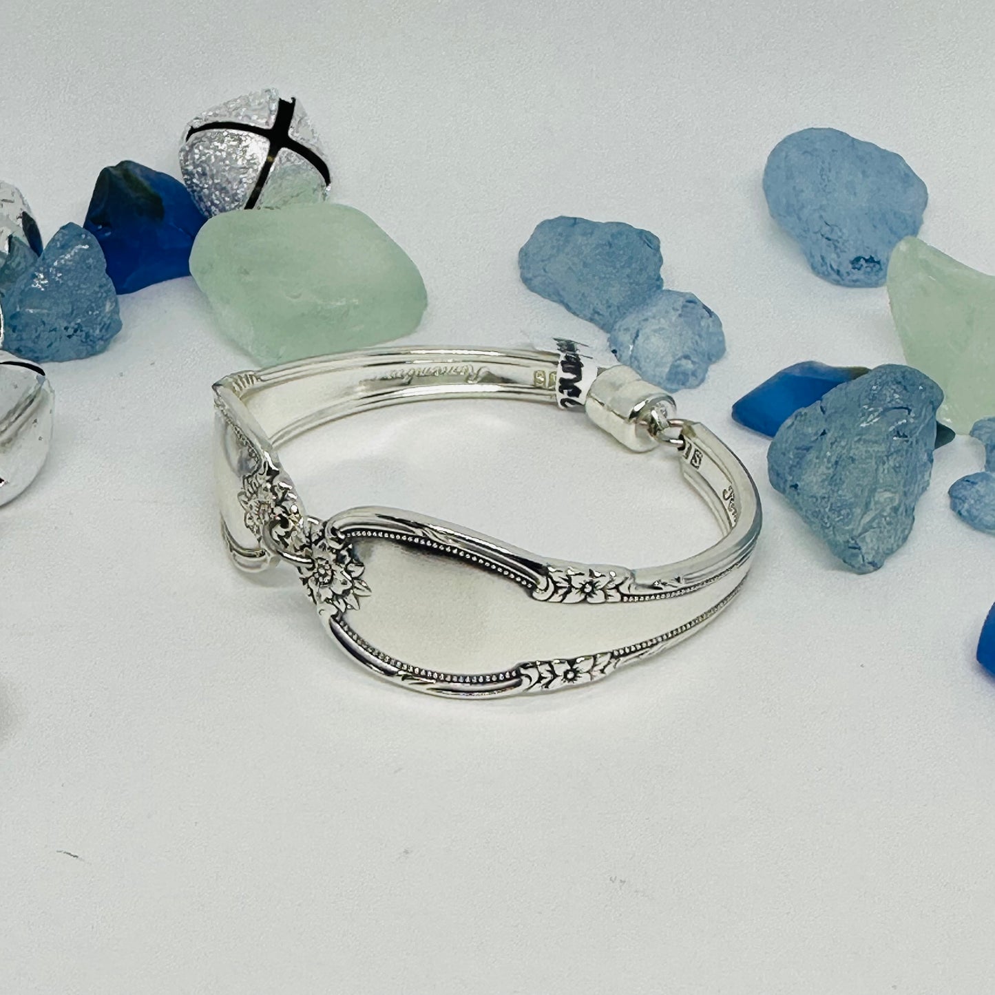 “Remembrance” 1948 Vintage Silverware Spoon Bracelet | Up-Cycled Jewelry | Antique