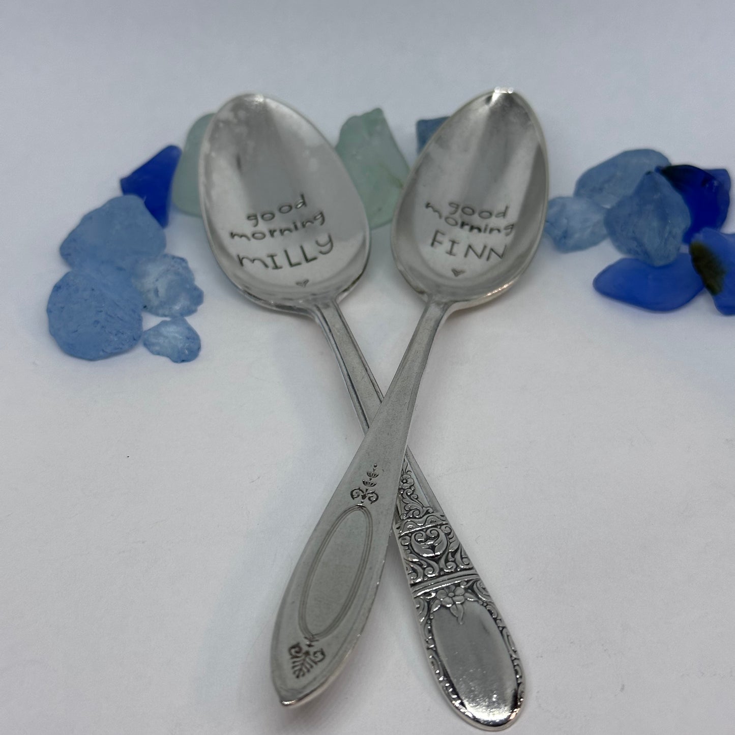 Vintage Silver Plated Hand Stamped Spoon | Novelty
