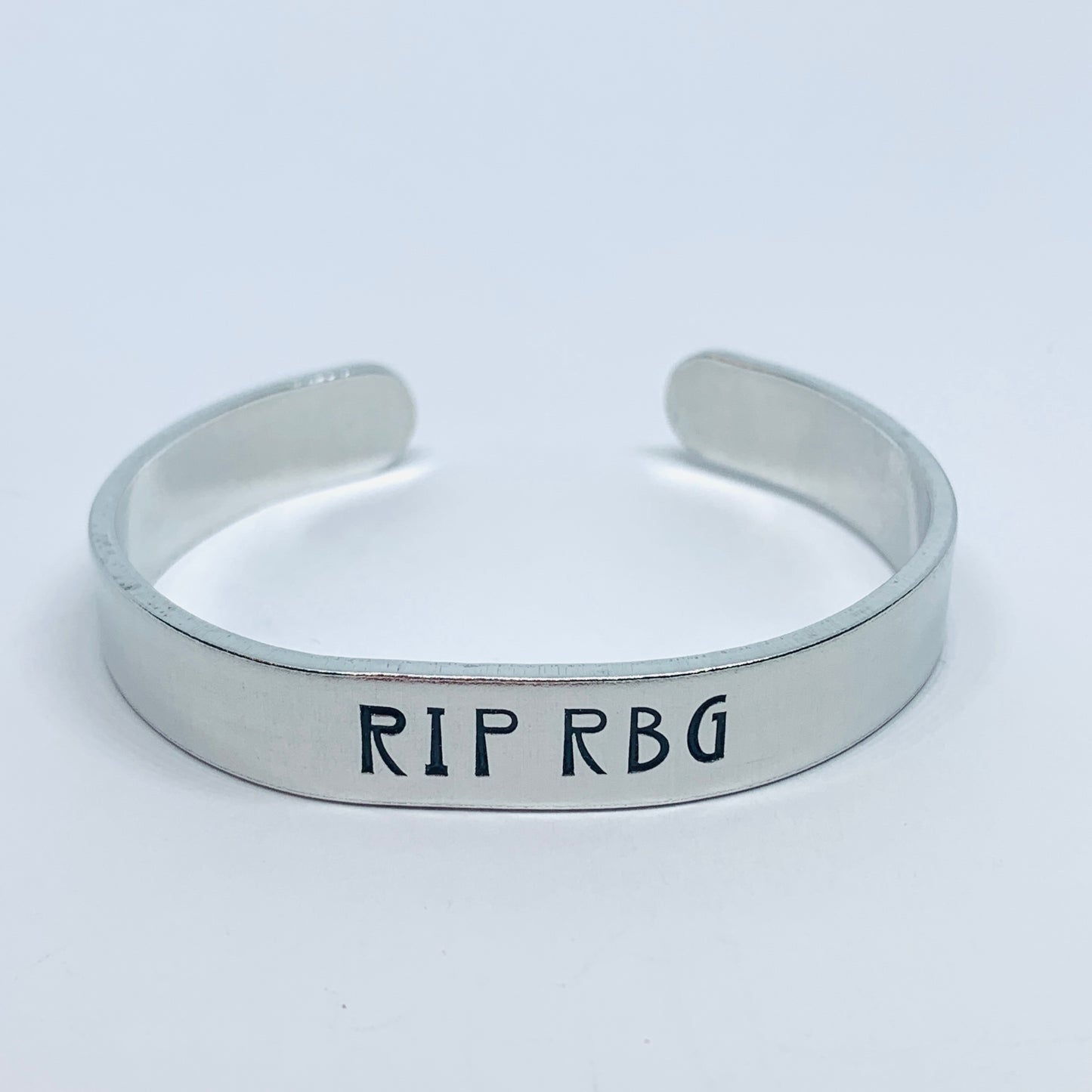 RIP RBG - Hand Stamped Cuff Bracelet