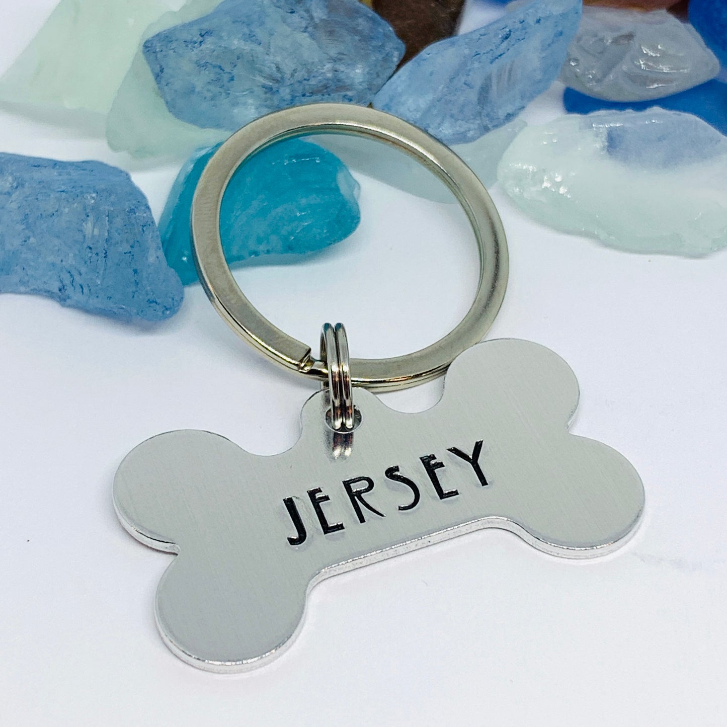 Personalized Pet Tag | Custom Dog Tag | Cat Tag | Cat Collar Tag | Cat ID Tag | Dog ID Tag | Dog Name Tag | Bone-Shaped - Hand Stamped Pet ID Tag