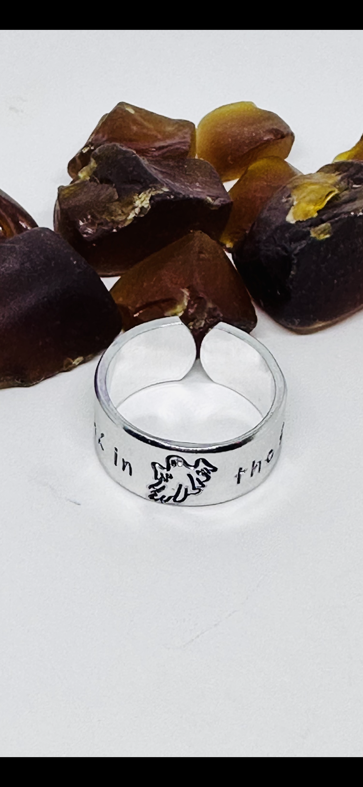 Freak in the Sheets - Hand Stamped Aluminum Cuff Ring | Adult Humor | Ghost | Spooky | Halloween