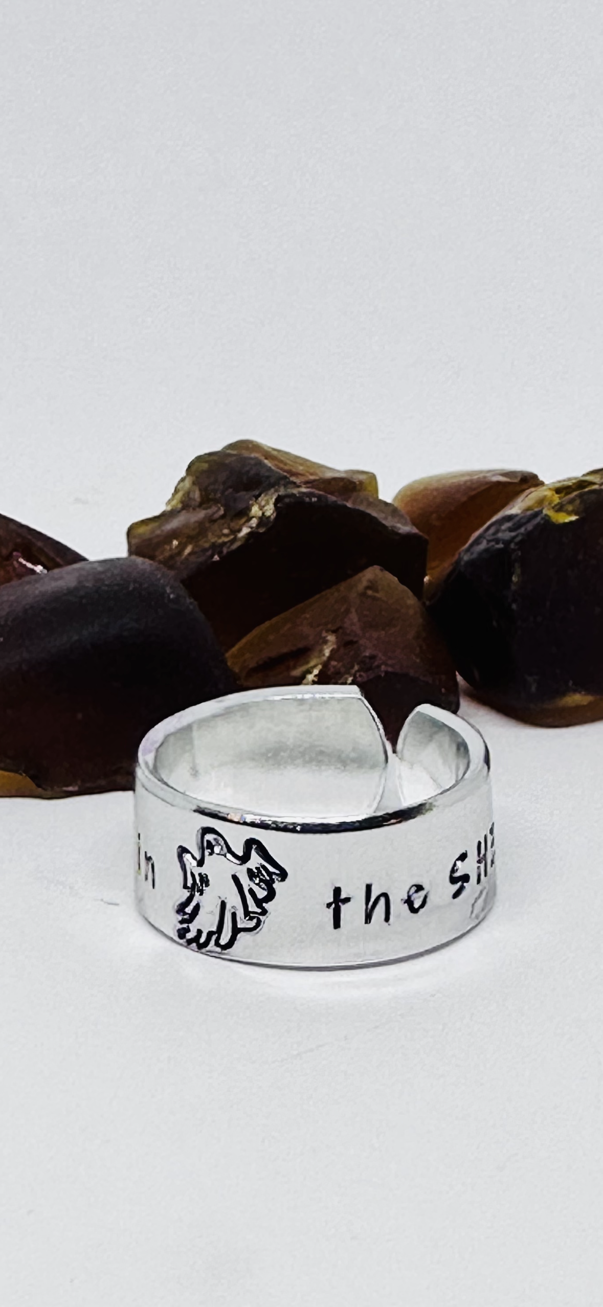 Freak in the Sheets - Hand Stamped Aluminum Cuff Ring | Adult Humor | Ghost | Spooky | Halloween