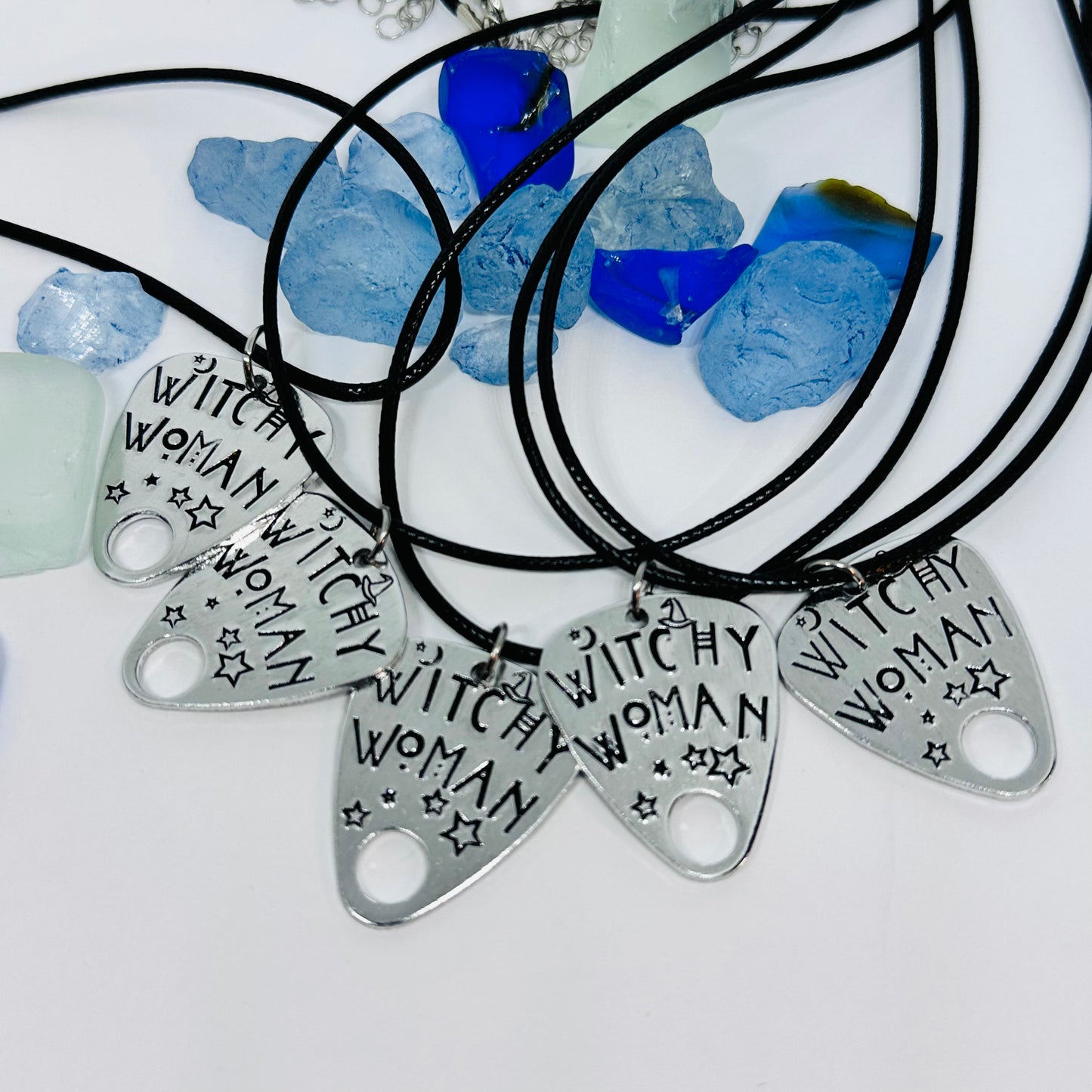 Witchy Woman - Hand Stamped Metal Ouija Planchette