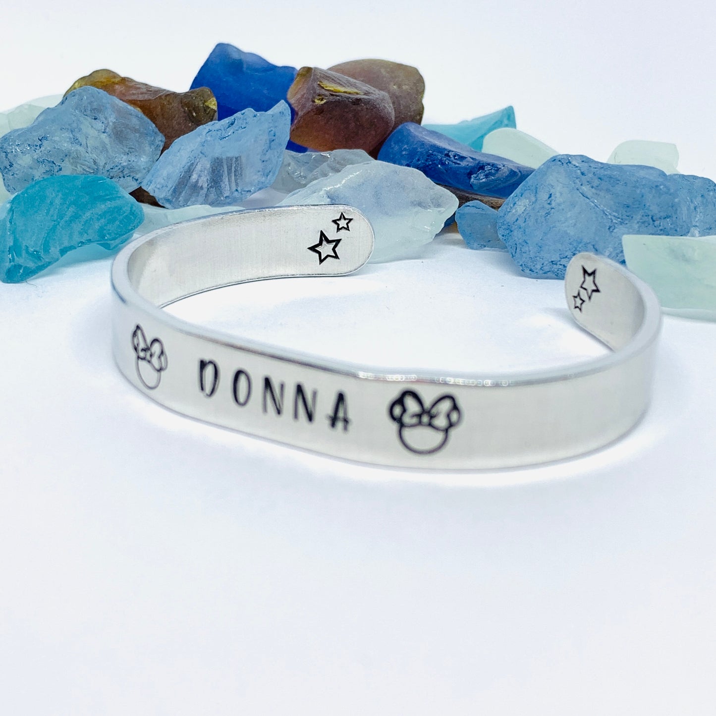 Disney-Inspired Mouse Cuff Bracelet | Hand Stamped Unisex Bracelet | His & Her Mouse Jewelry | Personalize Me