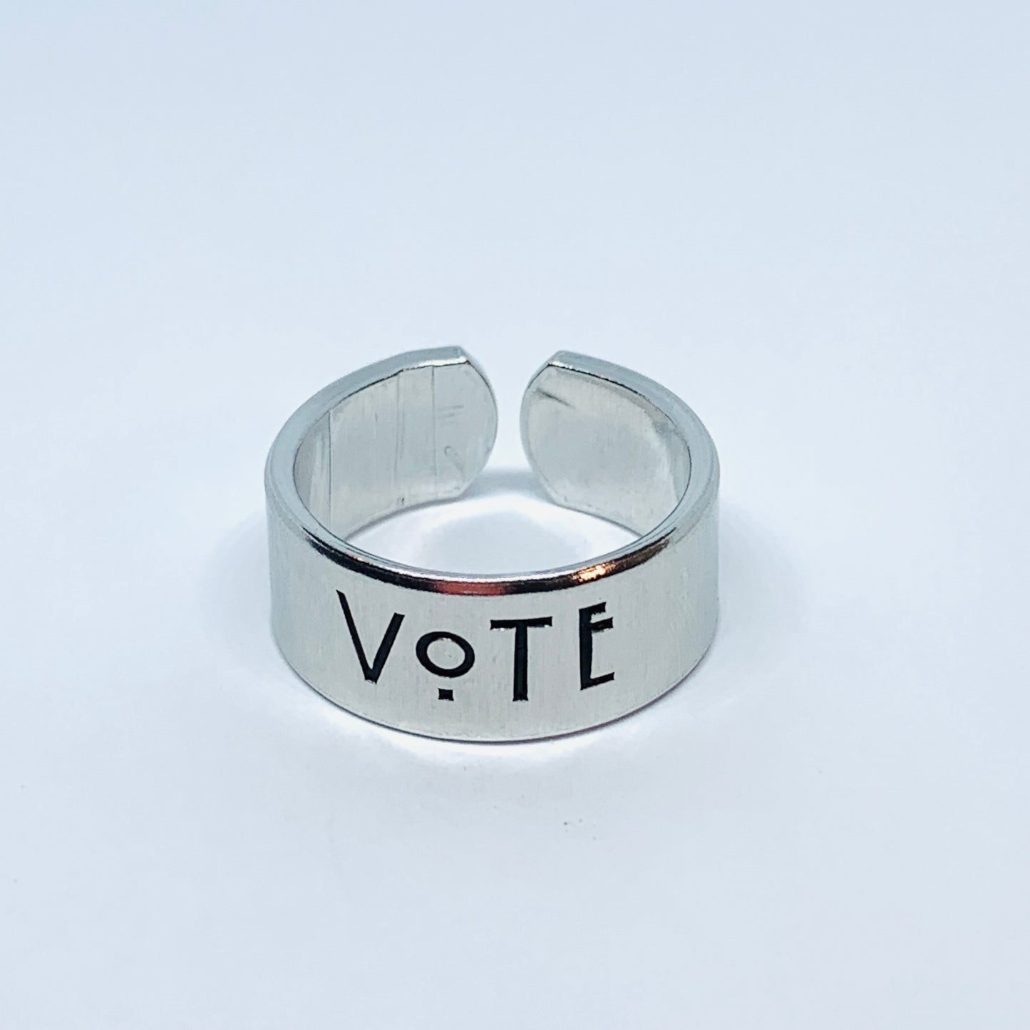 VOTE - Hand Stamped Ring and/or Necklace | Patriot Privilege | Democratic | Voting Rights | Presidential Senatorial