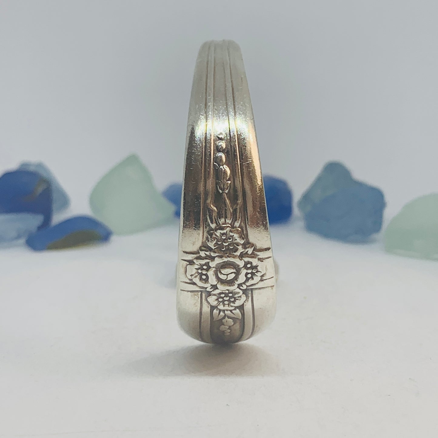 “Triumph” Silverplate 1941 Bracelet Mermaid Tail Heart Whale Tail | Vintage | Int’l Silver | Up-Cycled | Spoon Fork | Antique