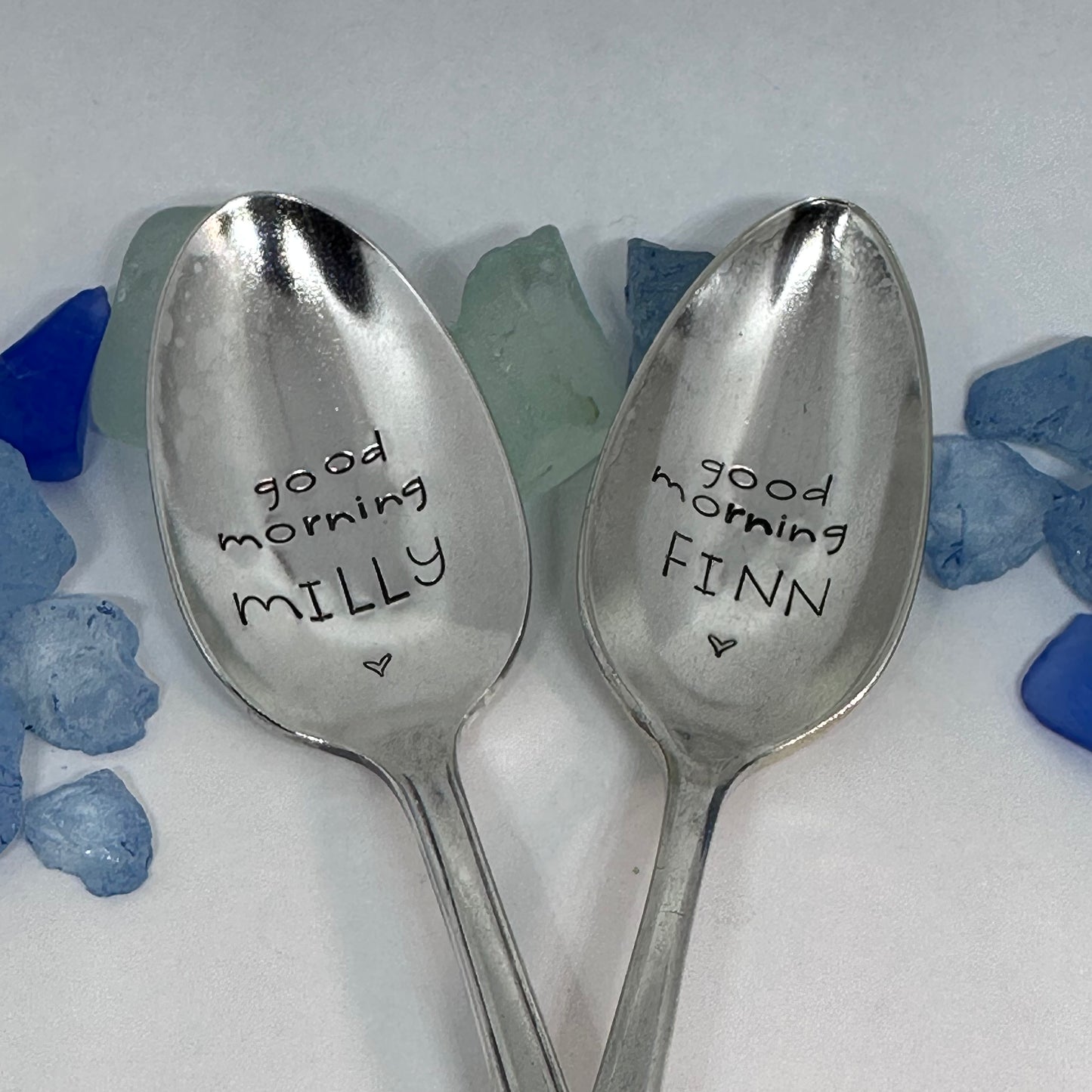 Vintage Silver Plated Hand Stamped Spoon | Novelty
